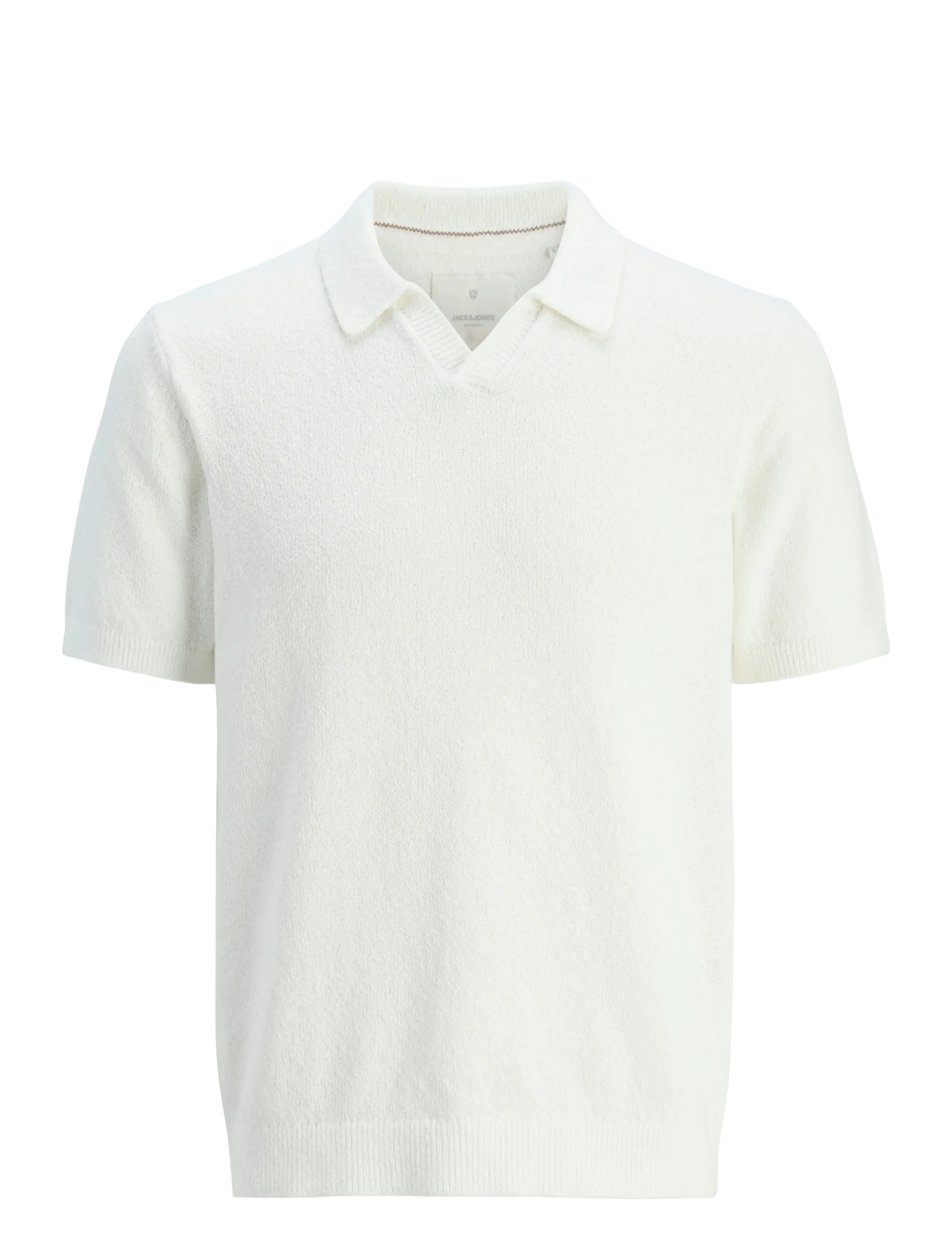 JACK & JONES Jprccwilder Knit Split Neck Weiß - XL - Herren