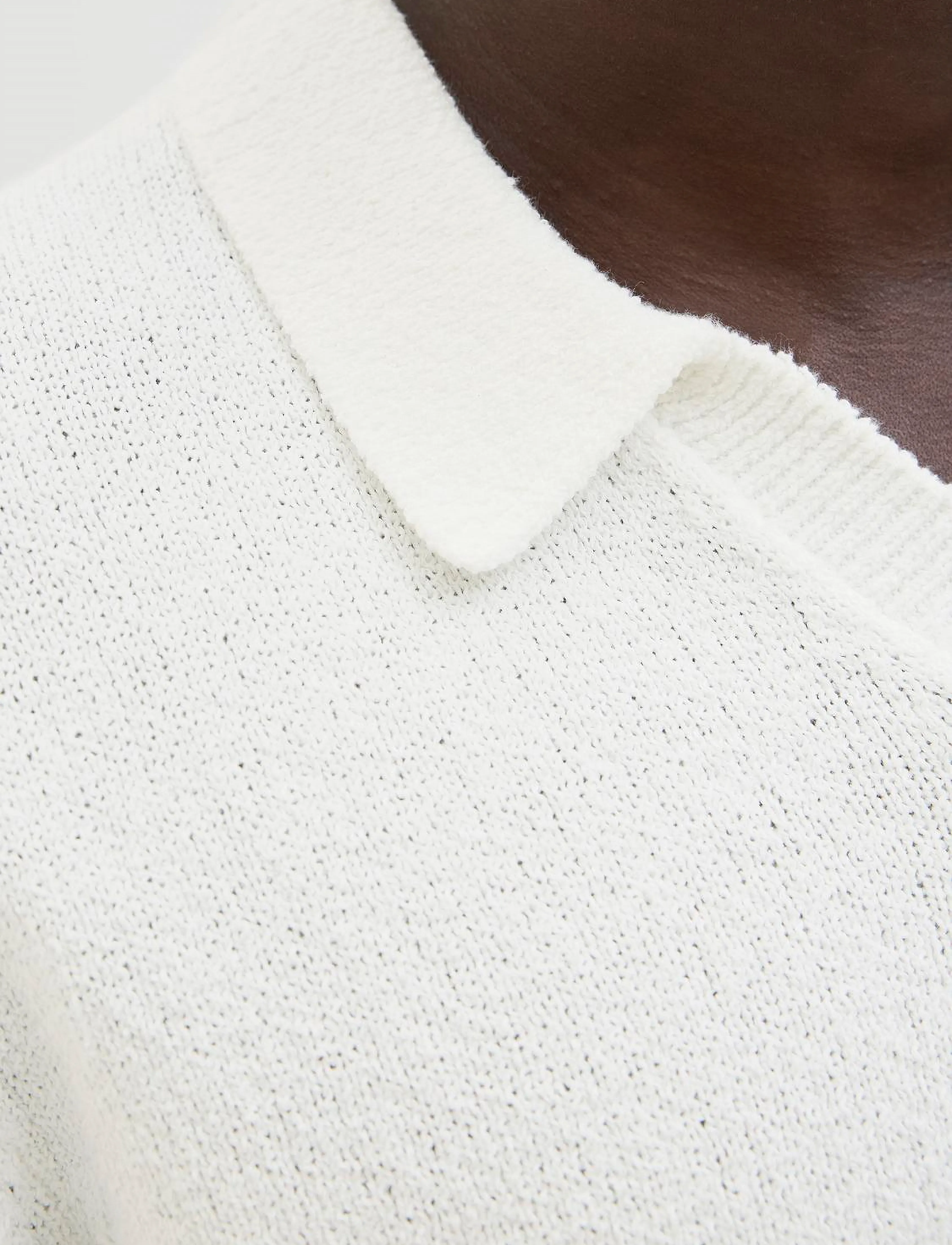 Jack & Jones - JPRCCWILDER KNIT SPLIT NECK - knitted polos - cloud dancer - 2