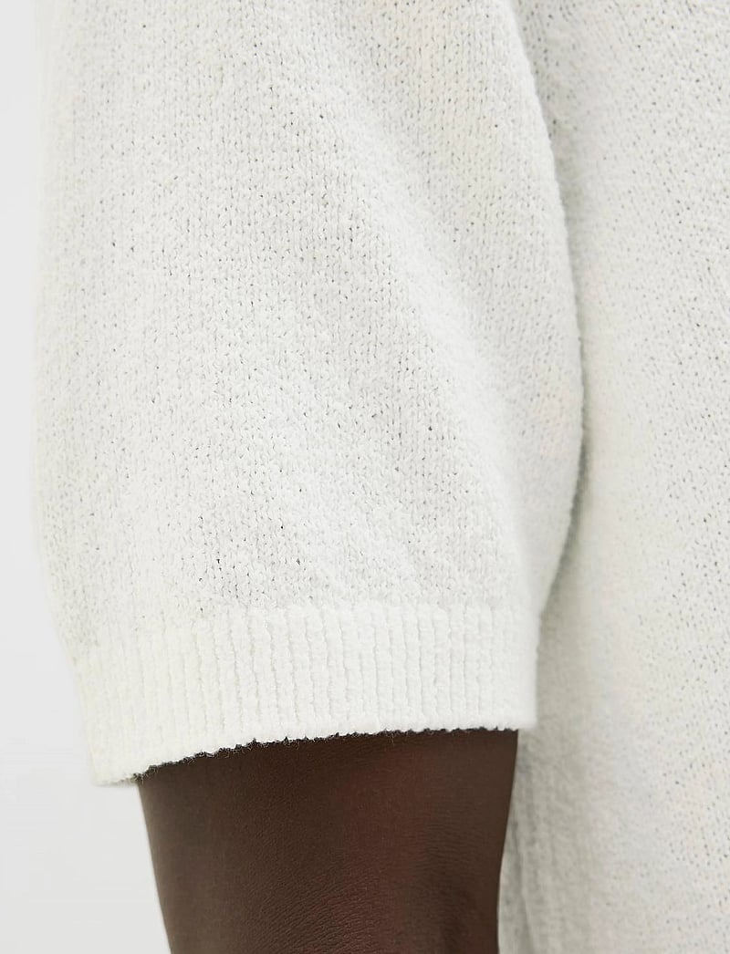 Jack & Jones - JPRCCWILDER KNIT SPLIT NECK - gestrickte polohemden - cloud dancer - 3