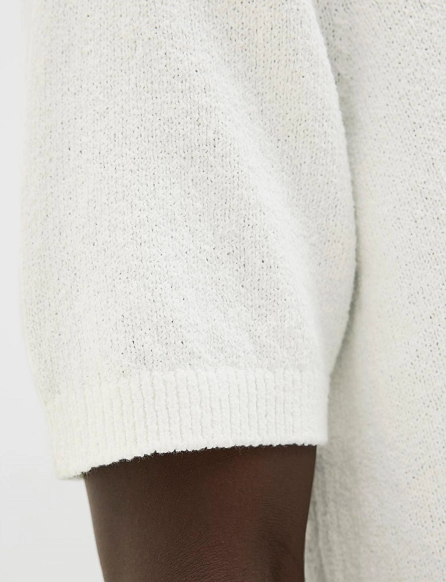 Jack & Jones - JPRCCWILDER KNIT SPLIT NECK - gestrickte polohemden - cloud dancer - 3