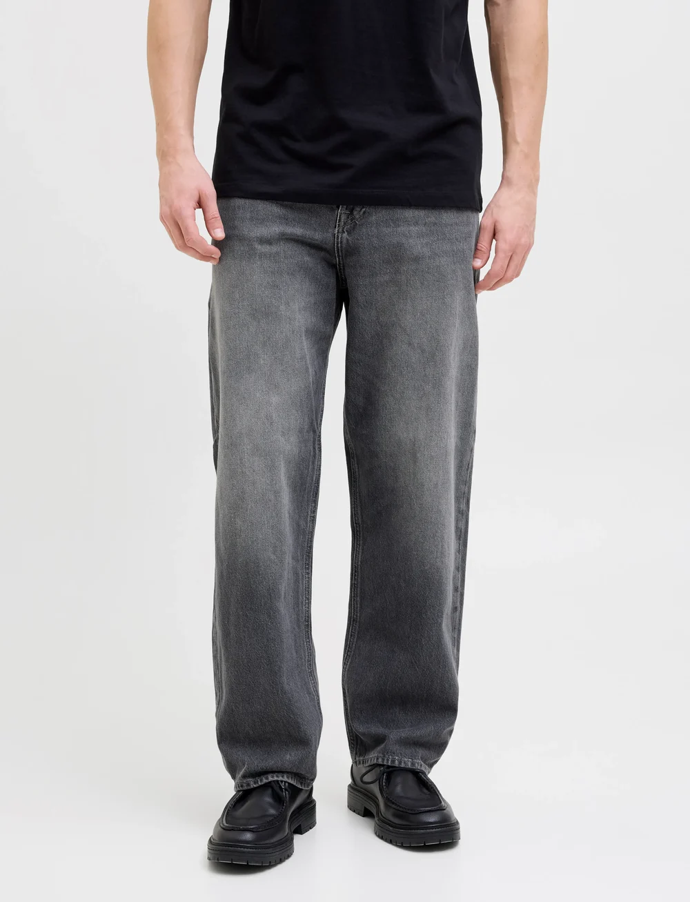 Jack & Jones - JJIALEX JJORIGINAL AM 399 NOOS - alt laienevad teksad - black denim - 0