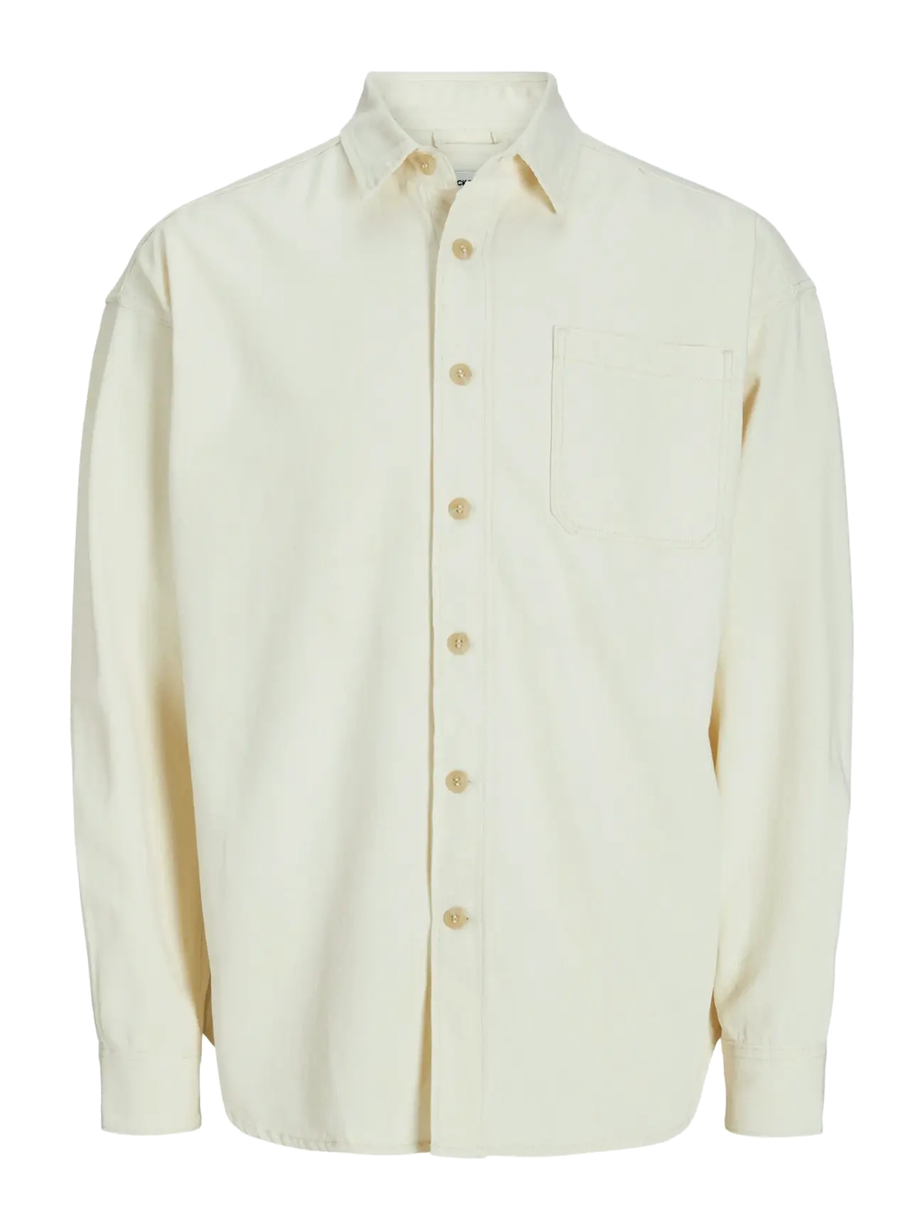 Jack & Jones - JORSANTORINI DENIM SHIRT LS SN - denimskjorter - ecru - 1