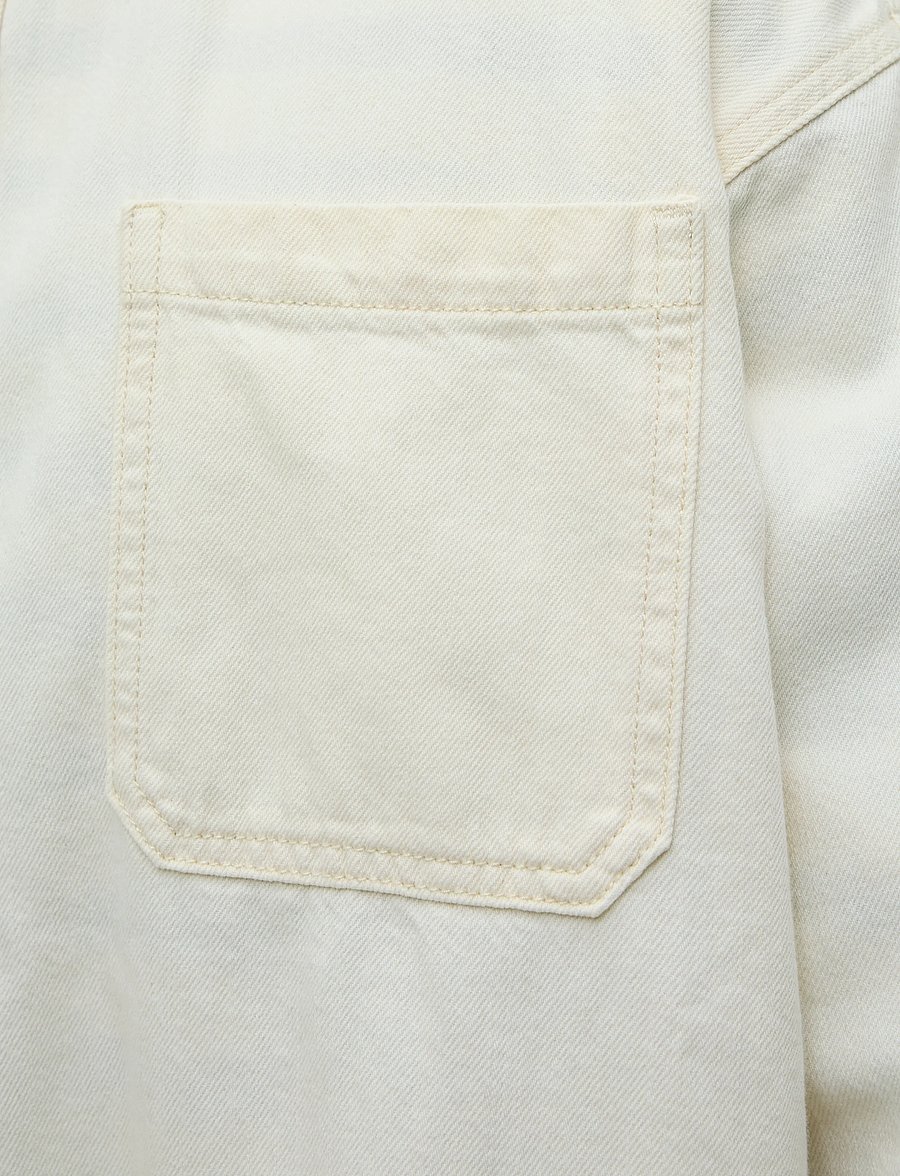 Jack & Jones - JORSANTORINI DENIM SHIRT LS SN - denim shirts - ecru - 4