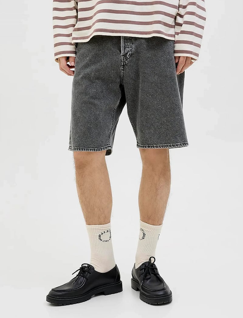 Jack & Jones - JJIALEX JJORIGINAL SHORTS SQ 734 - lühikesed teksapüksid - black denim - 0
