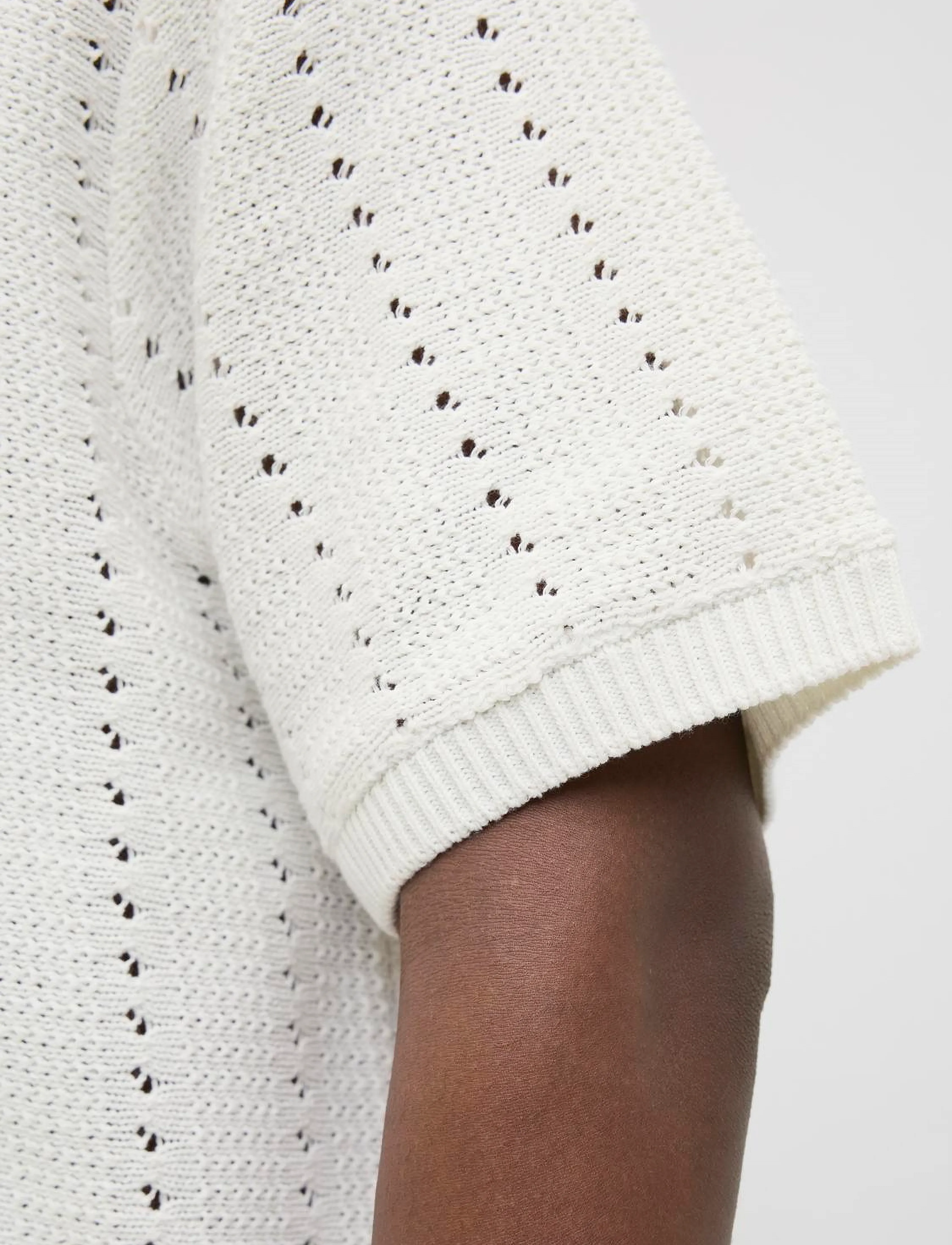 Jack & Jones - JORPAROS KNIT EASTER SS CROCHET POLO - kootud polosärgid - sea salt - 2