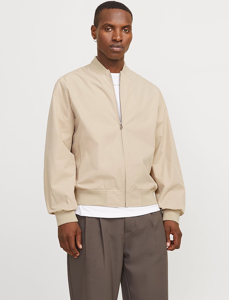 Jack & Jones - JPRCCBANE BOMBER JACKET SN - kurtki jesienne - white pepper - 0