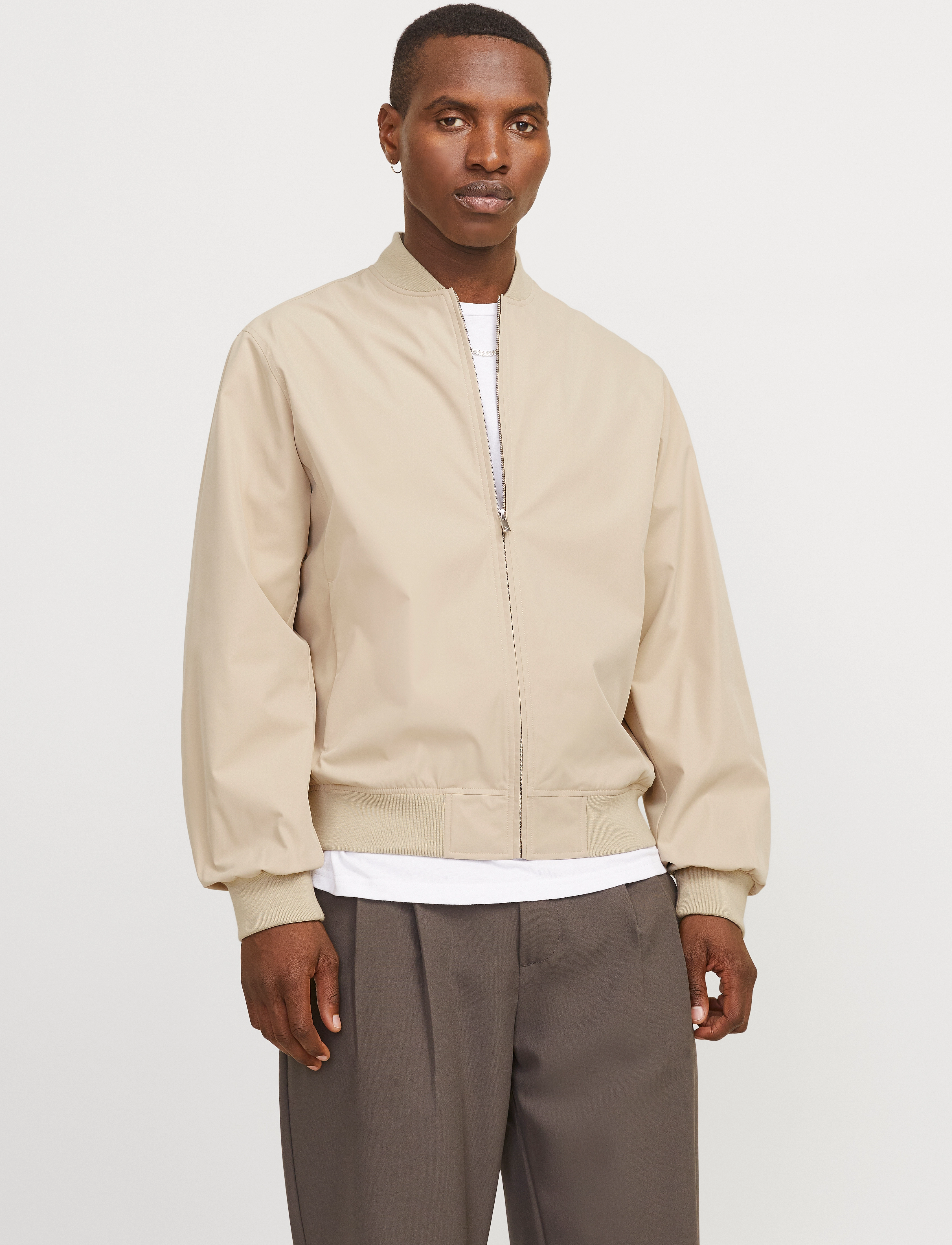 Jack & Jones - JPRCCBANE BOMBER JACKET SN - white pepper - 0