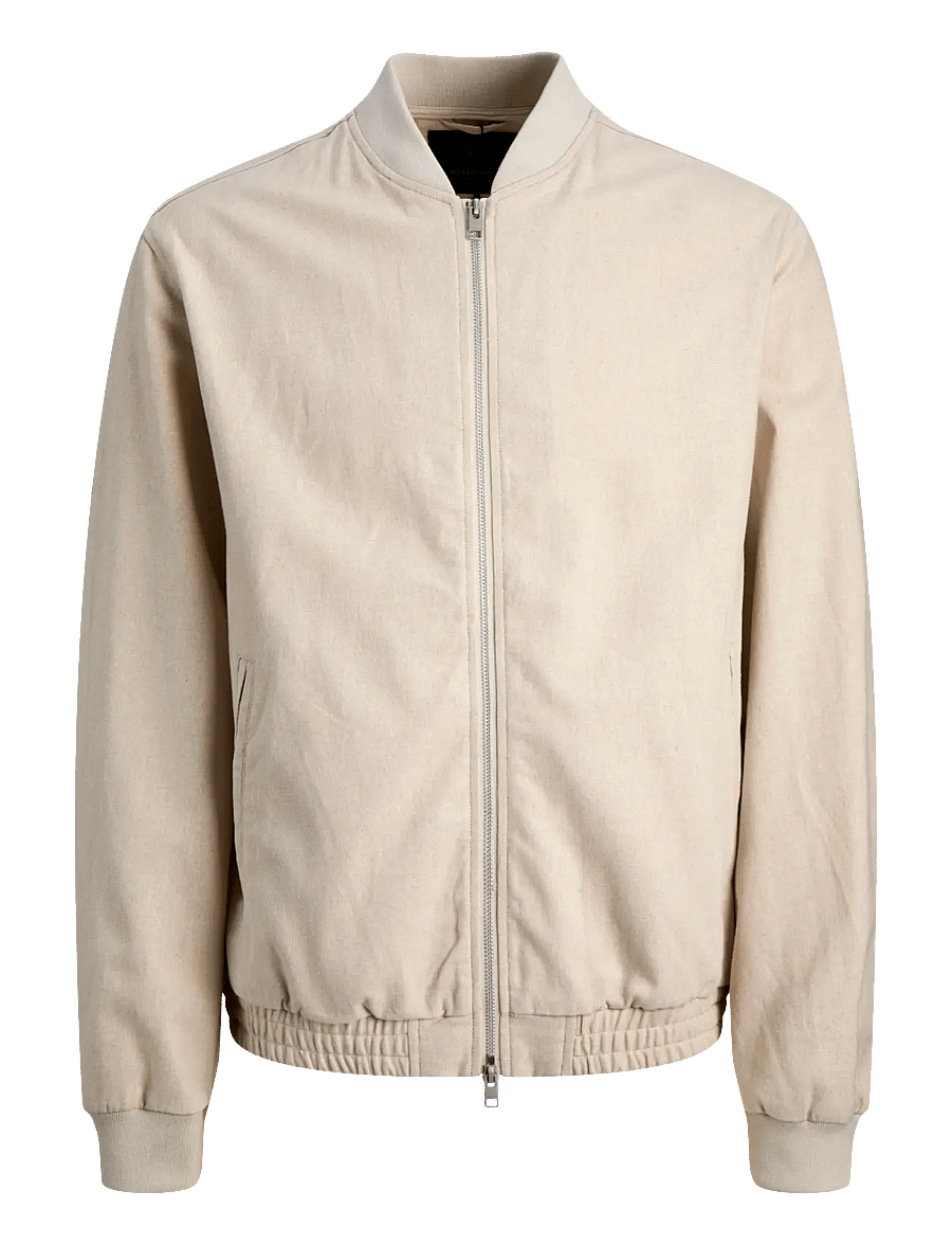 Jack & Jones - JPRBLALEISTER LINEN BLEND BOMBER JKT LN - höstjackor - ancient scroll - 1