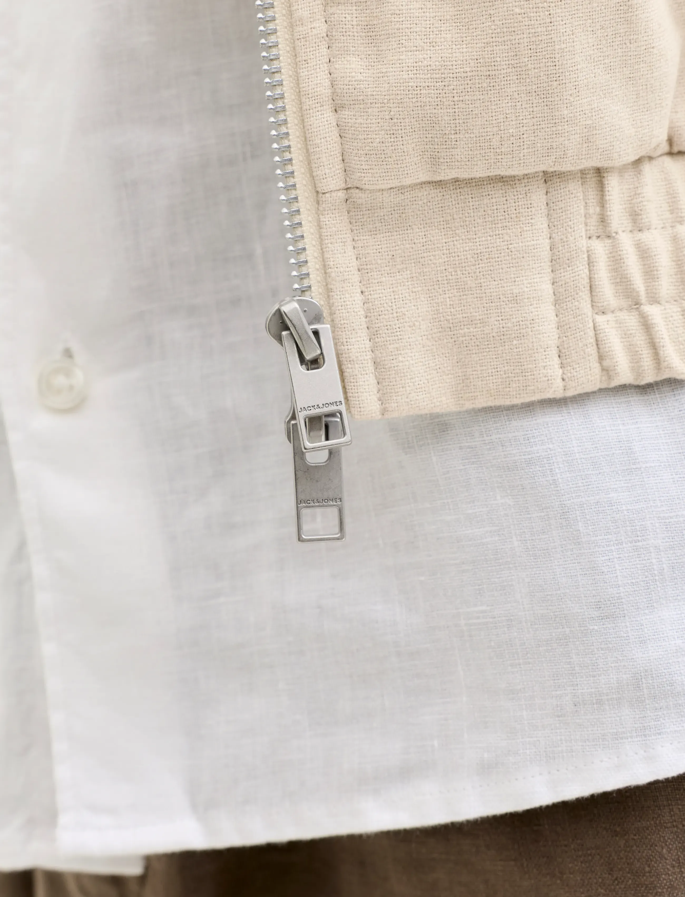 Jprblaleister Linen Blend Bomber Jkt Ln 6