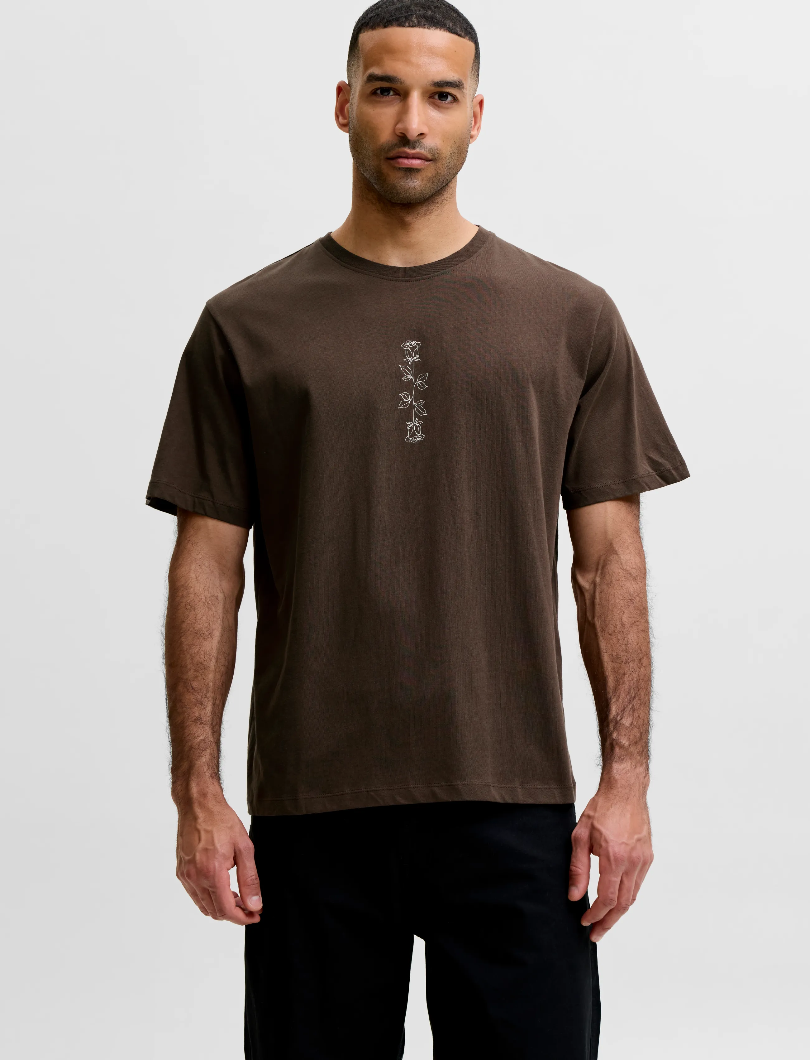 Jack & Jones - JJWOLFIE TEE SS CREW NECK 5PK MP - multipack t-shirts - chocolate brown - 5