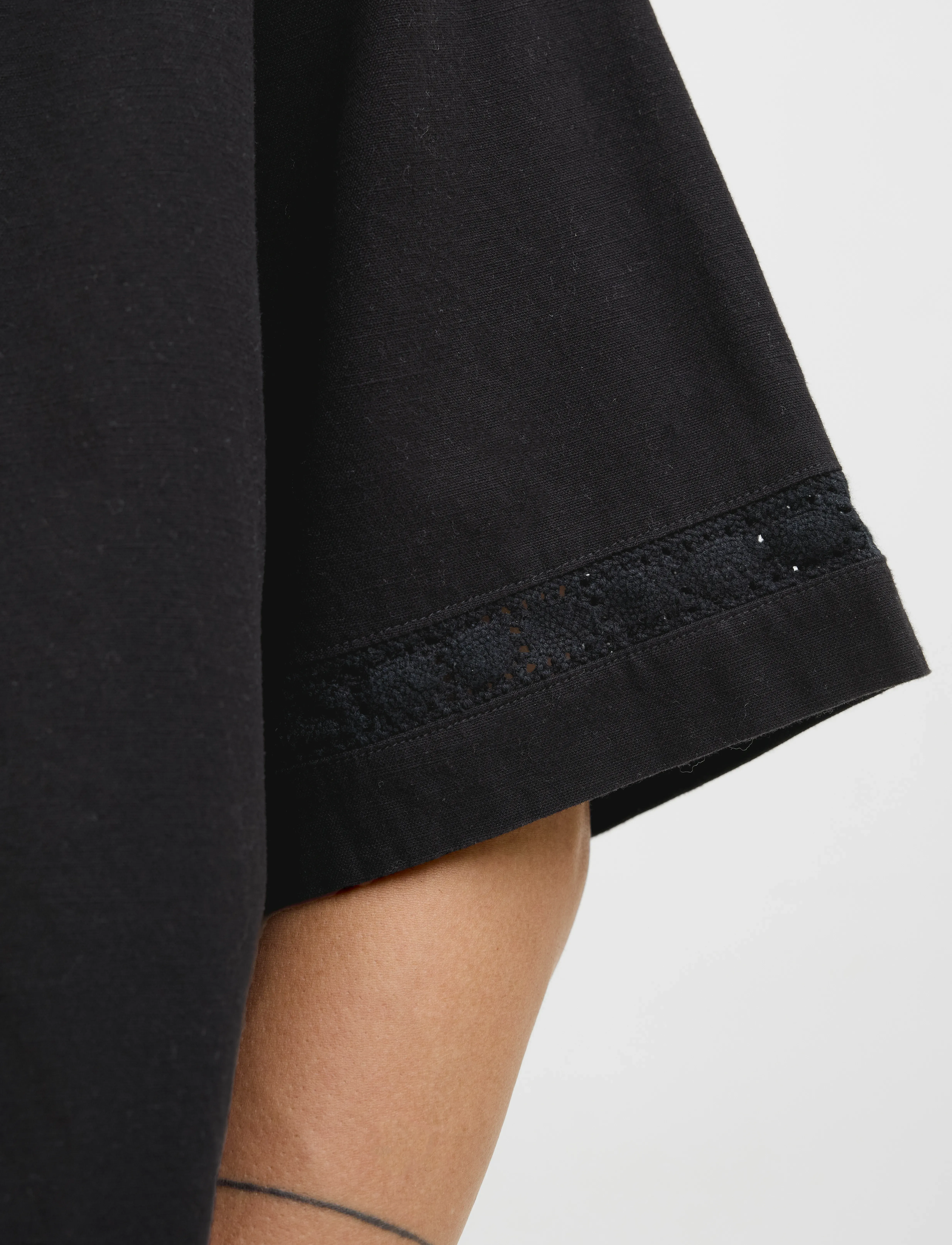 Jack & Jones - JORMARRAKECH DETAIL SHIRT SS - stutterma skyrtur - black - 3