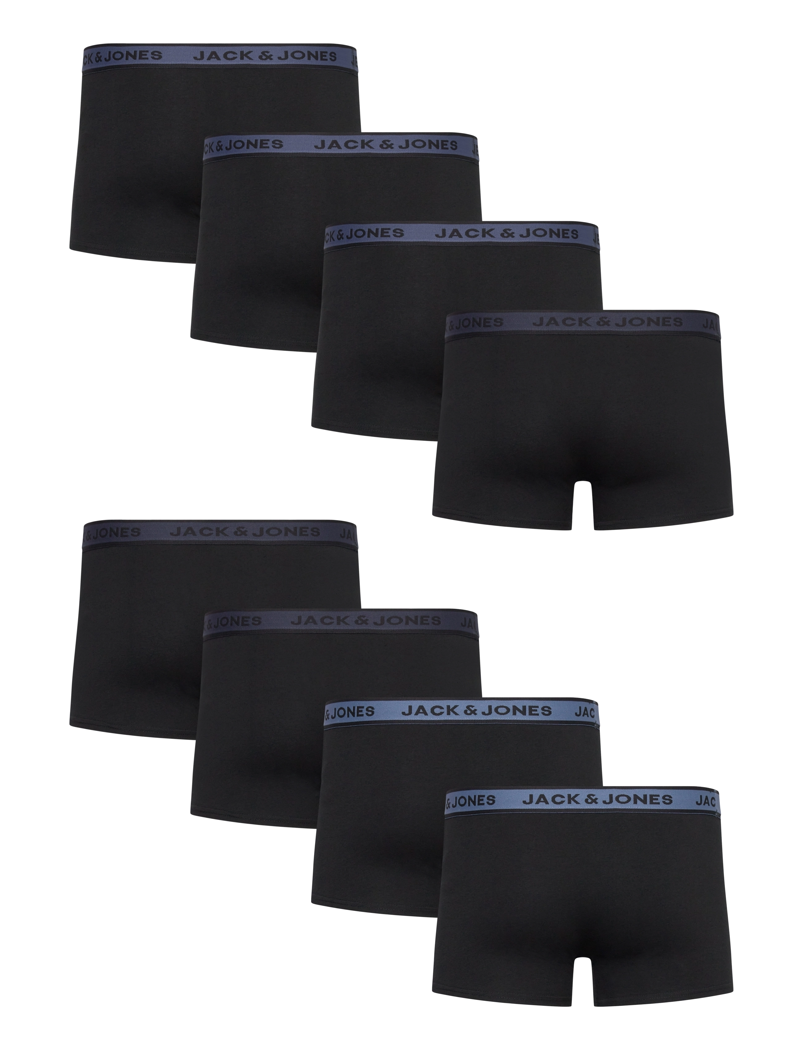 Jack & Jones - JACJOHN SOLID TRUNKS 8 PACK - black - 5