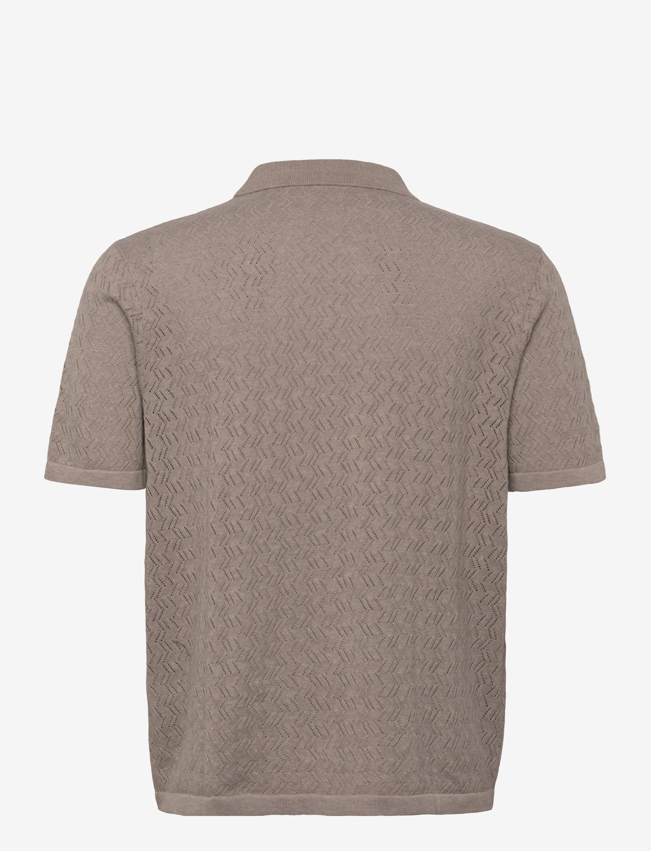 Jack & Jones - JORTYLER KNIT SS POLO SN - polostrik - mocha meringue - 1