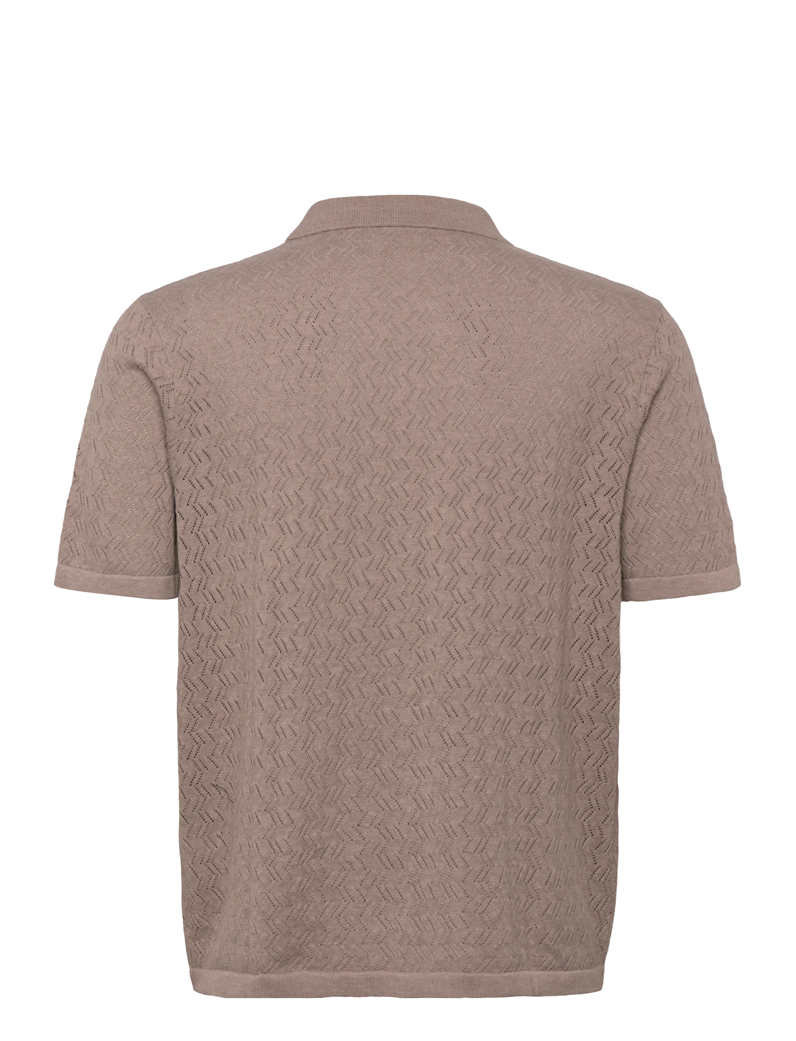 Jack & Jones - JORTYLER KNIT SS POLO SN - stickade pikéer - mocha meringue - 1
