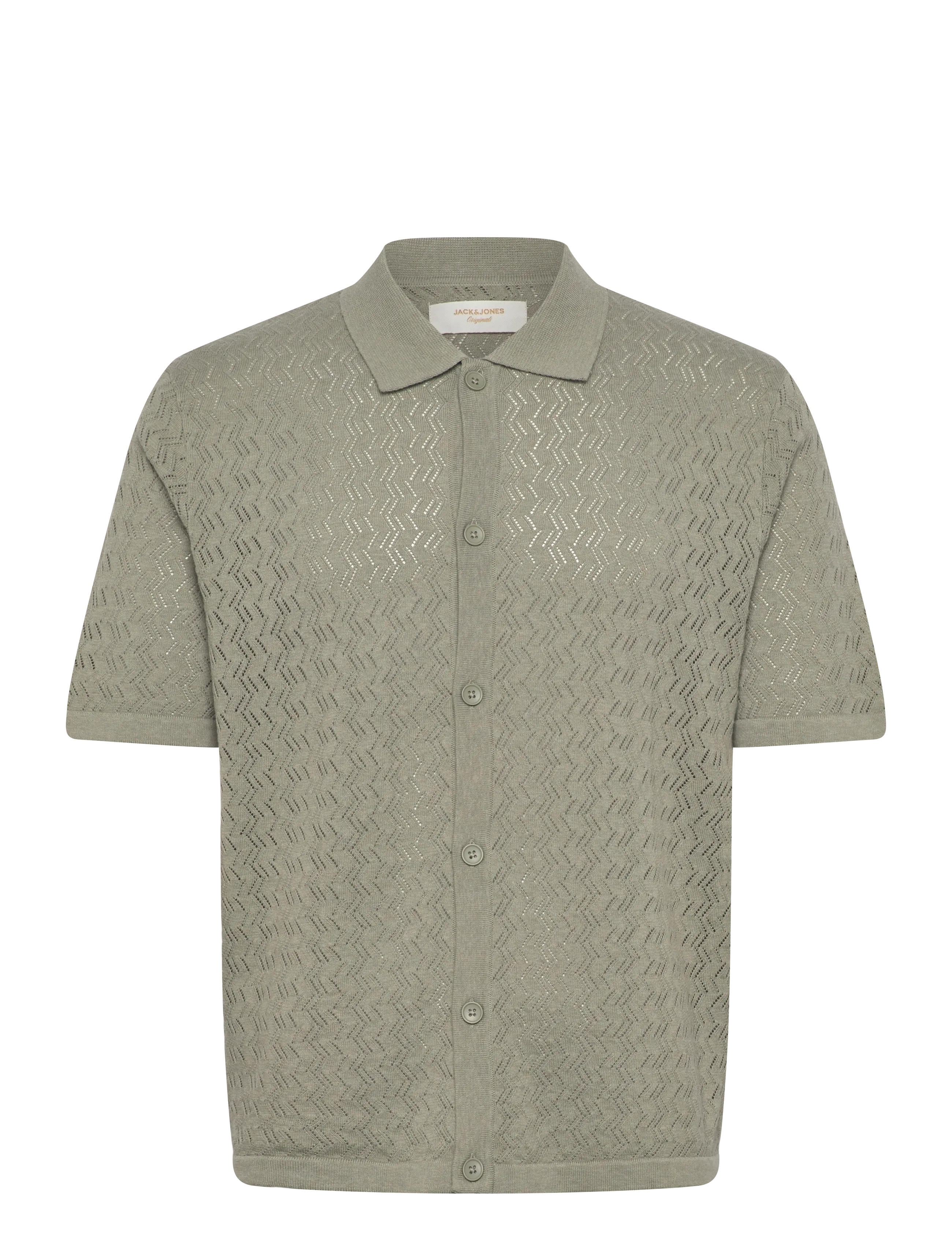 JACK & JONES Jortyler Knit Ss Polo Sn Grün - L - Herren