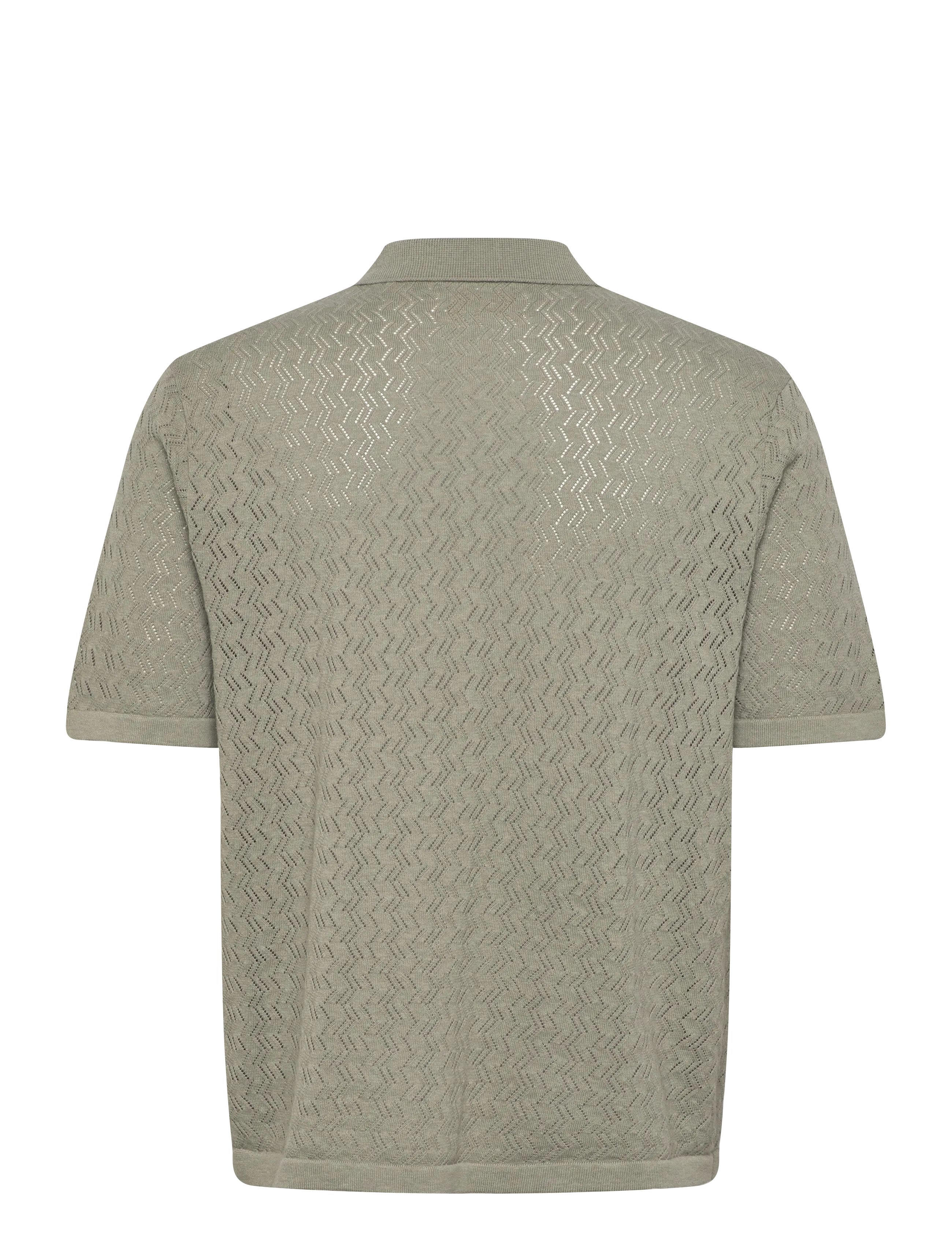Jack & Jones - JORTYLER KNIT SS POLO SN - gestrickte polohemden - seagrass - 1