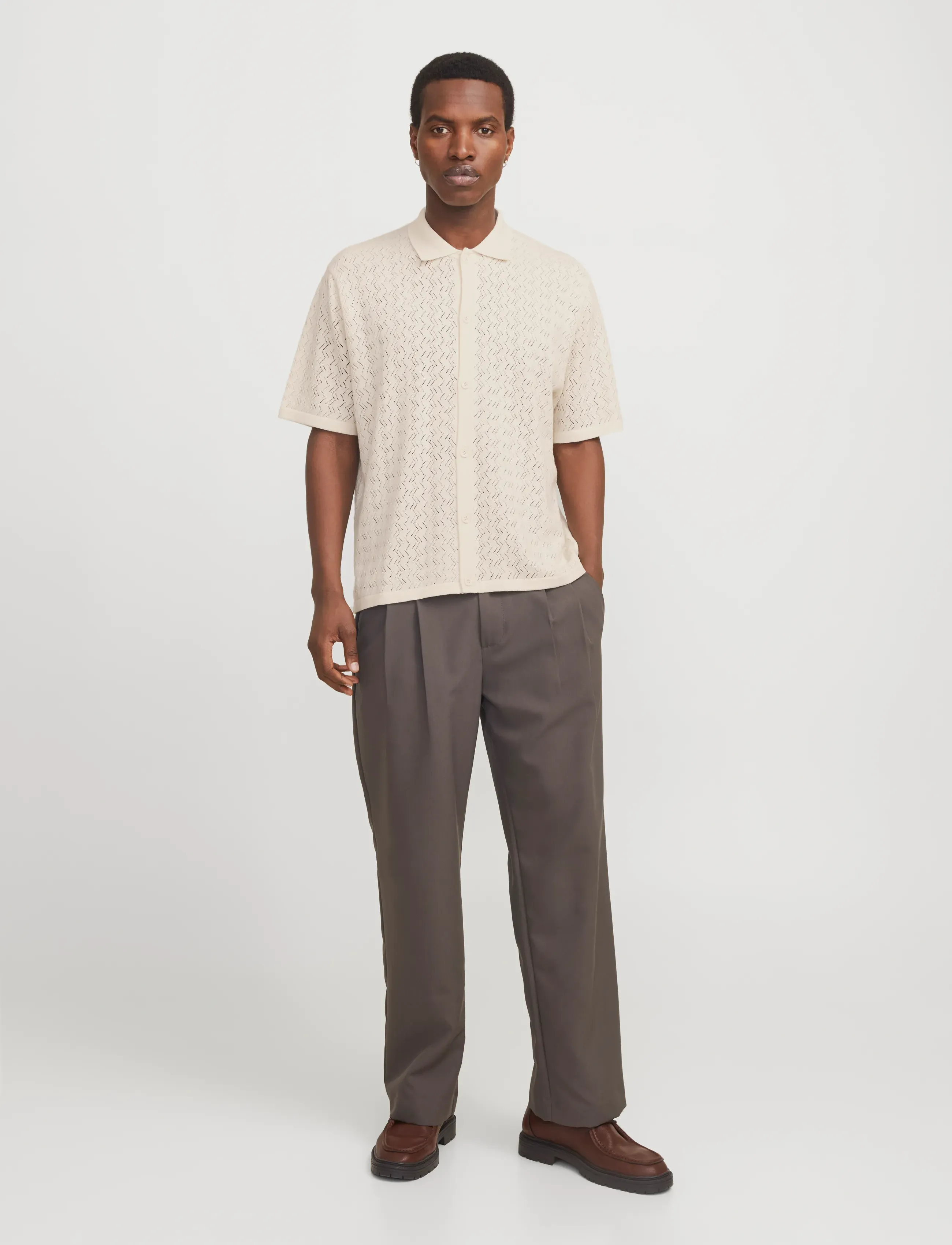 Jack & Jones - JORTYLER KNIT SS POLO SN - kootud polosärgid - sea salt - 3