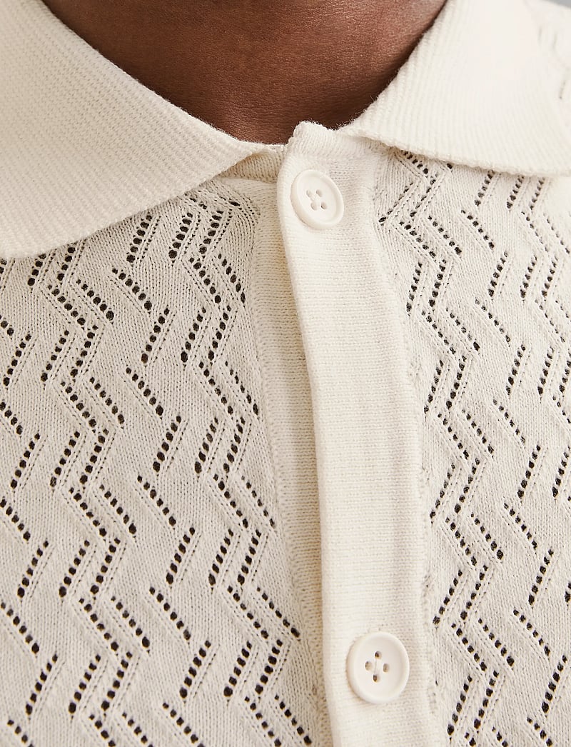 Jack & Jones - JORTYLER KNIT SS POLO SN - polostrik - sea salt - 4