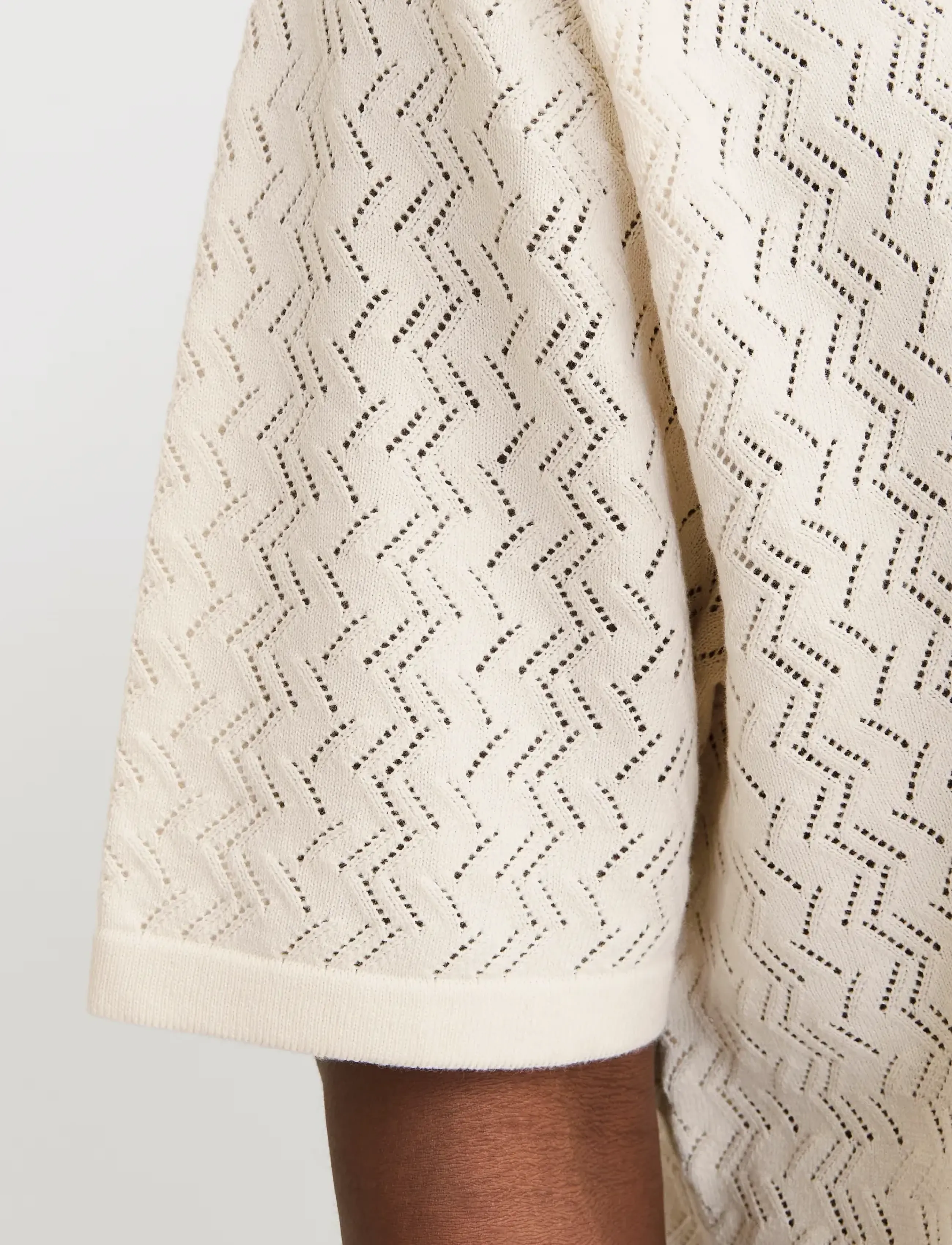 Jack & Jones JORTYLER KNIT SS POLO SN - Strickmode - SEA SALT / cream
