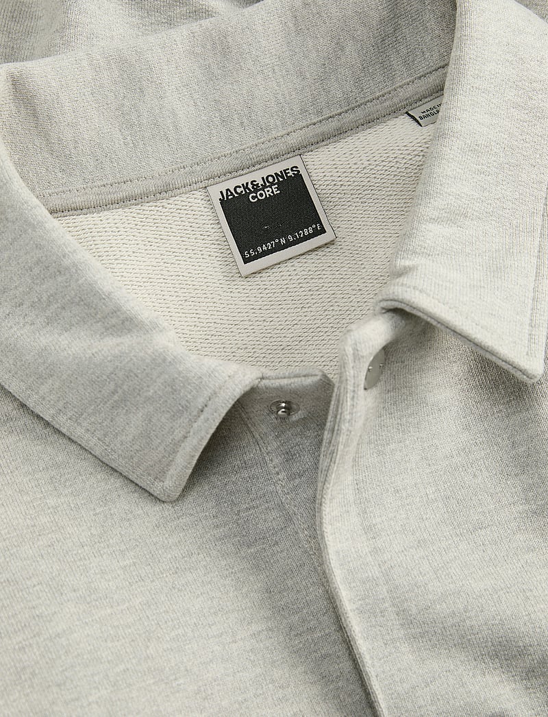 Jack & Jones - JCOCONCRETE POLO SWEAT - langärmelig - light grey melange - 2