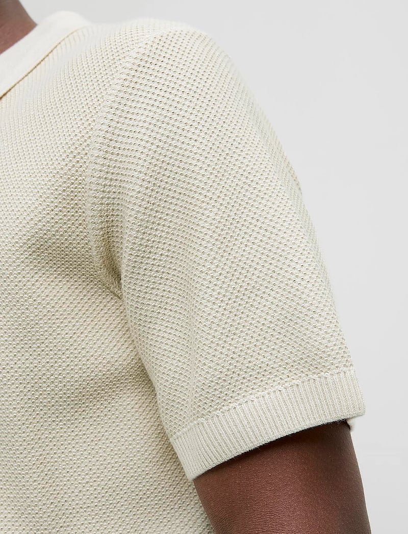 Jack & Jones - JPRCCEASTON KNIT SPLIT NECK SS SN - kortærmede poloer - whitecap gray - 2
