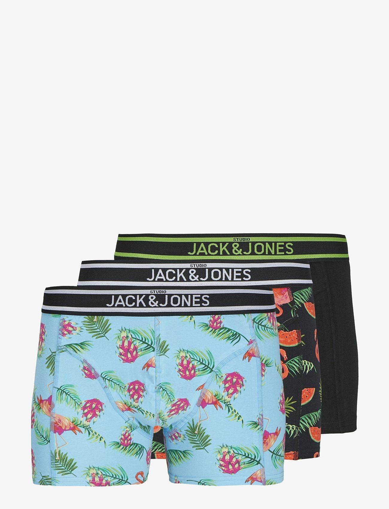 Jack & Jones - JACWATERMELON TRUNKS 3 PACK SN - apakšveļas multipaka - black - 1