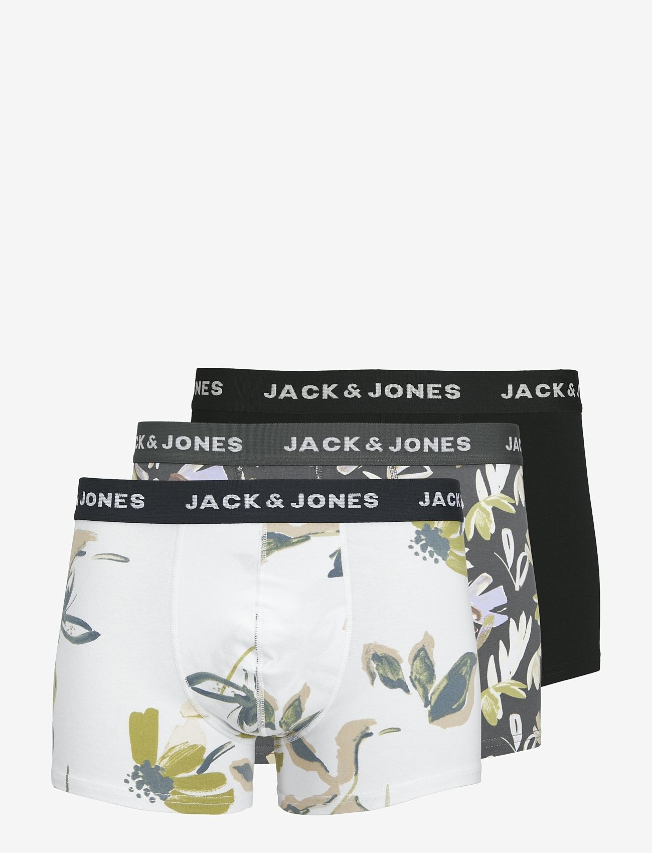 Jack & Jones - JACABSTRACT TRUNKS 3 PACK SN - die niedrigsten preise - iron gate - 0