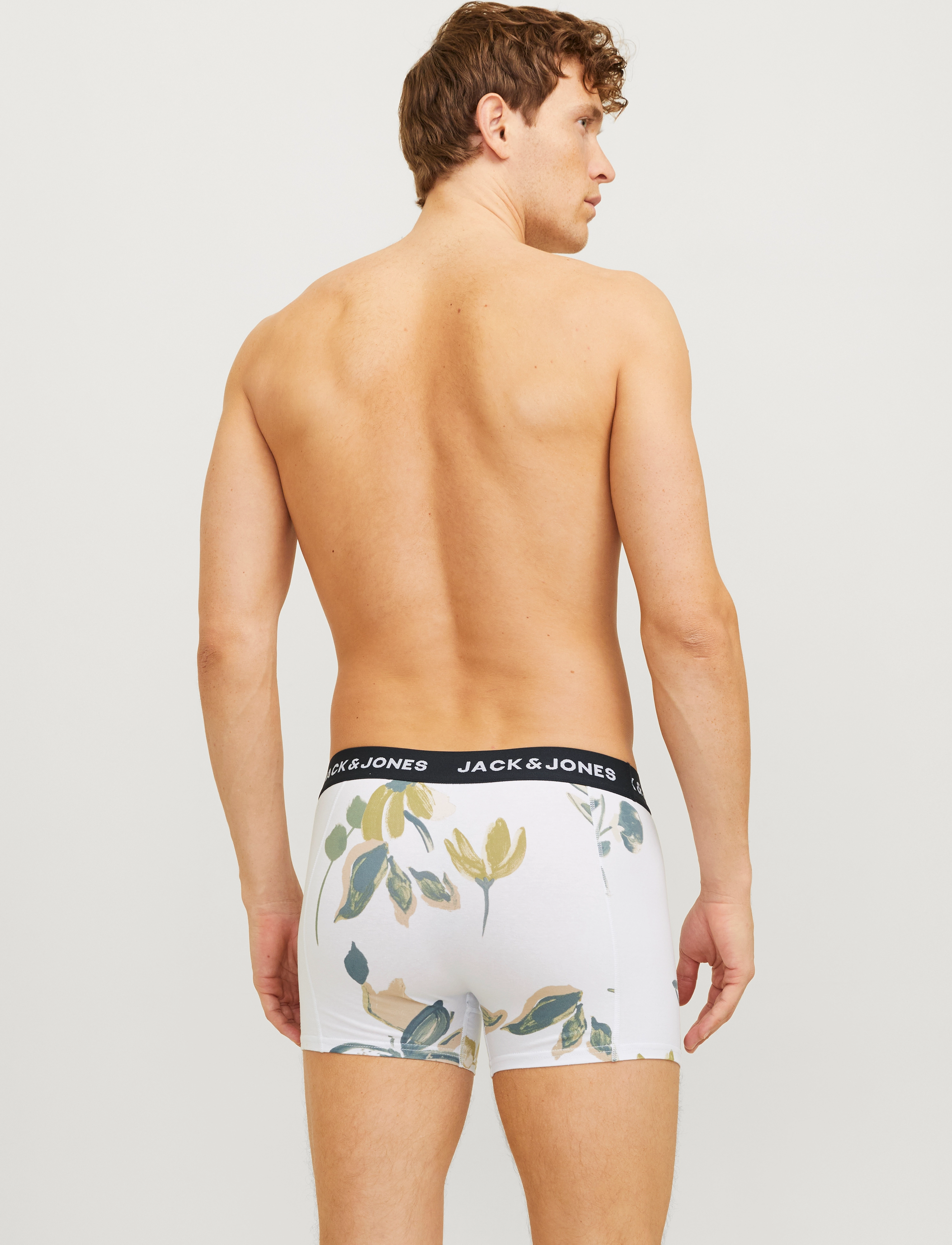 Jack & Jones - JACABSTRACT TRUNKS 3 PACK SN - najniższe ceny - iron gate - 2