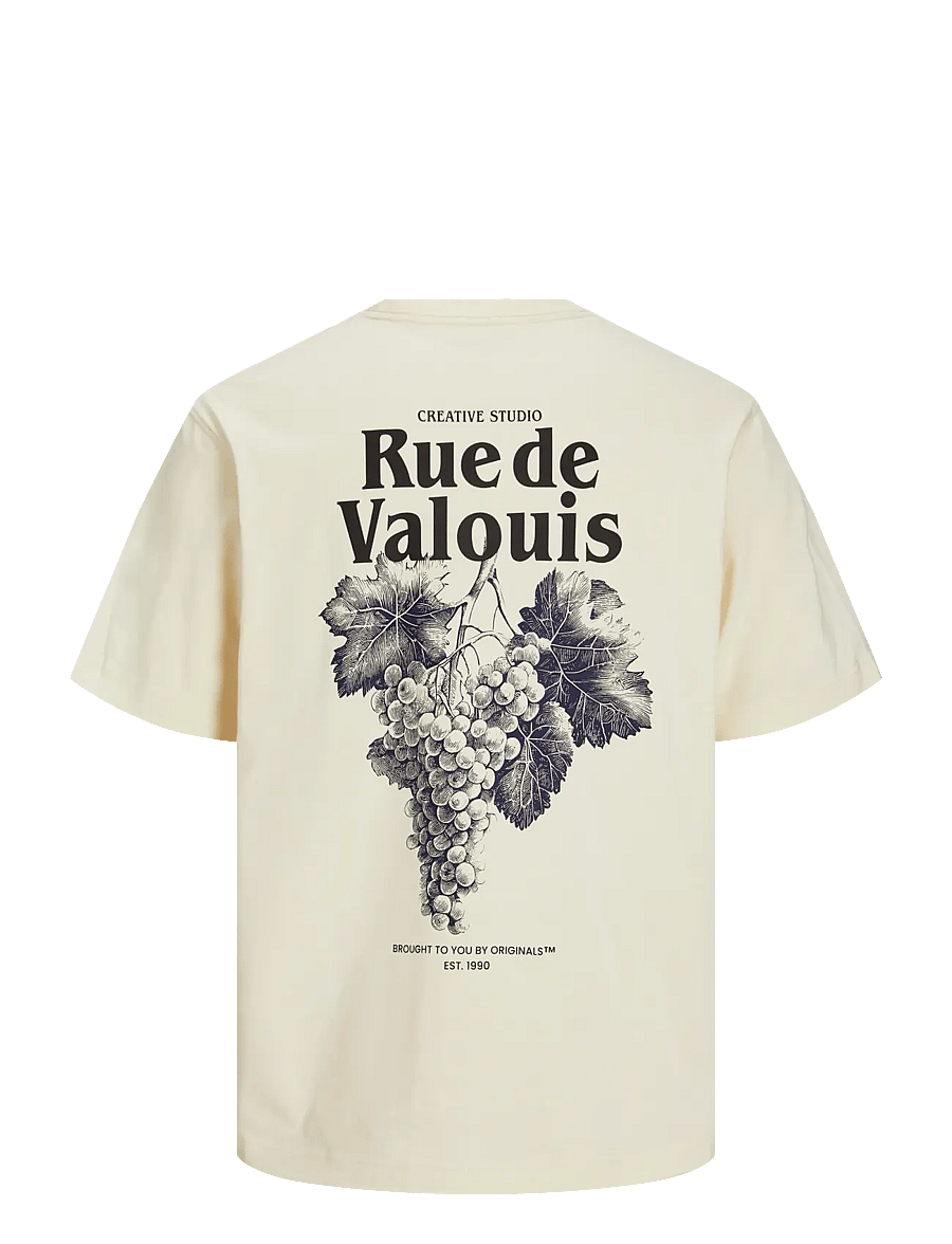 Jack & Jones - JORPAROS EASTER SKETCH TEE SS CREW N LN - kurzärmelig - antique white - 2