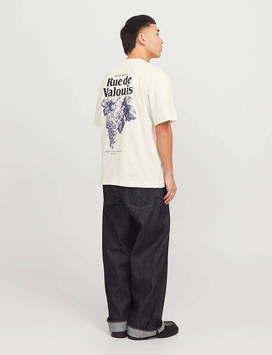 Jack & Jones - JORPAROS EASTER SKETCH TEE SS CREW N LN - kurzärmelig - antique white - 3