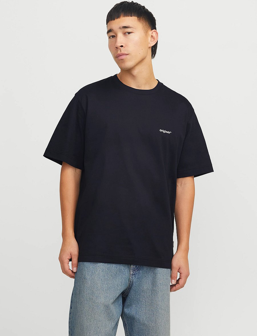 Jack & Jones - JORPAROS EASTER SKETCH TEE SS CREW N LN - kortærmede t-shirts - black - 0