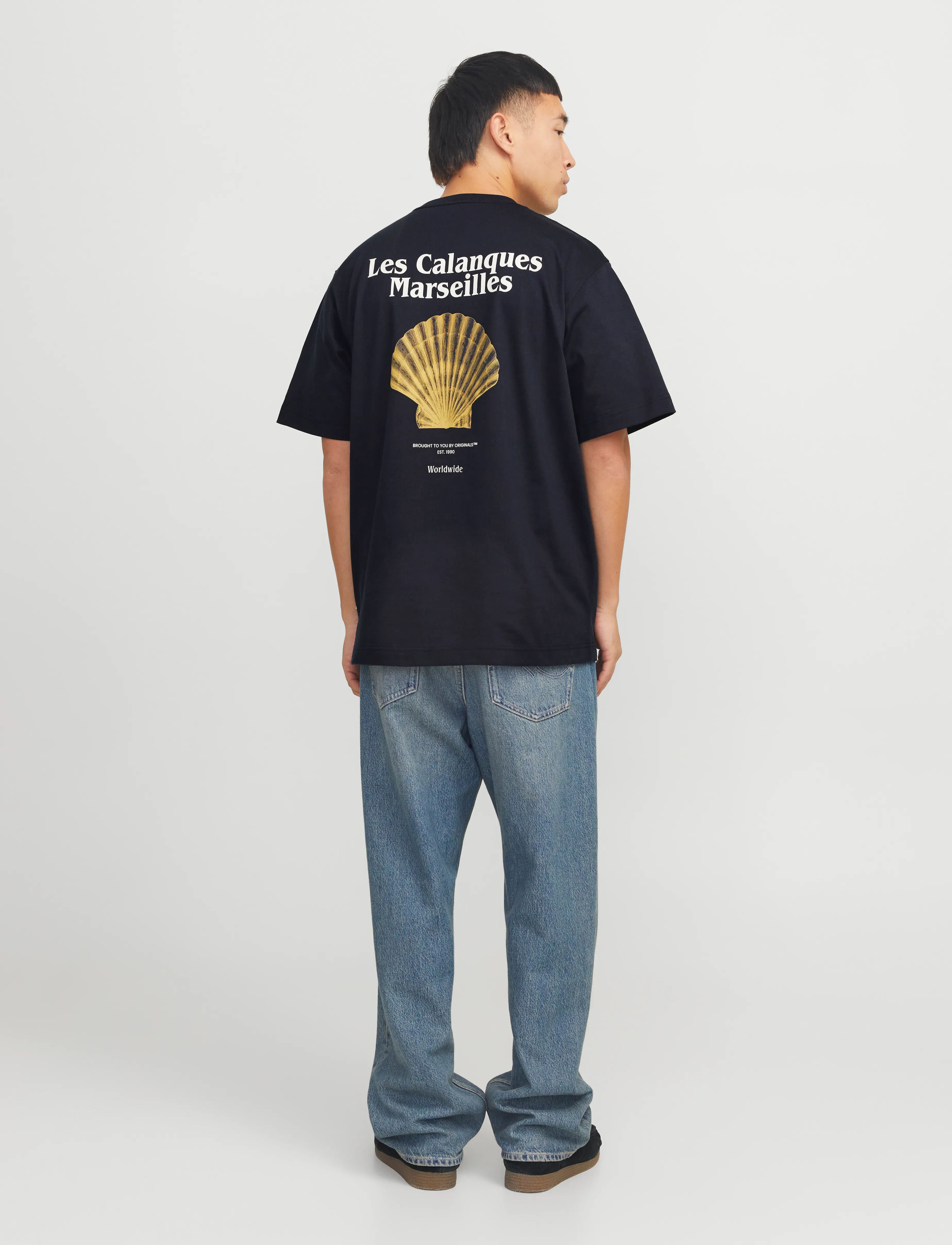 Jack & Jones - JORPAROS EASTER SKETCH TEE SS CREW N LN - kortærmede t-shirts - black - 3