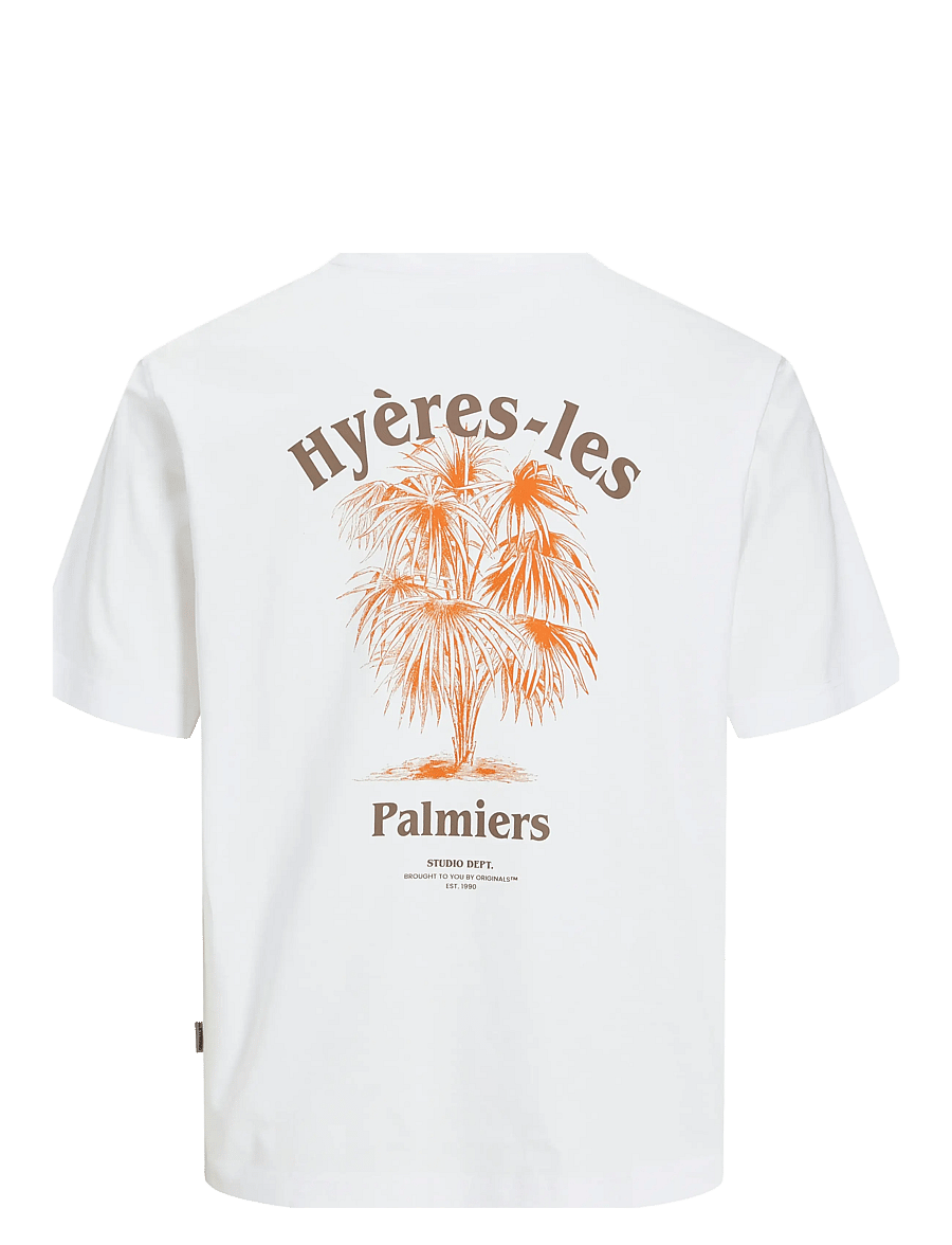 Jack & Jones - JORPAROS EASTER SKETCH TEE SS CREW N LN - kurzärmelig - bright white - 2