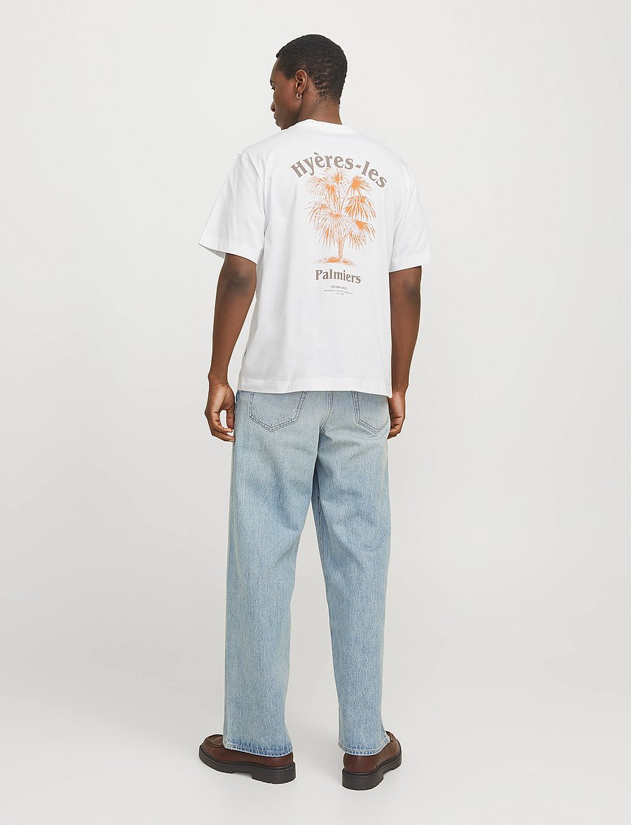 Jack & Jones - JORPAROS EASTER SKETCH TEE SS CREW N LN - kurzärmelig - bright white - 3