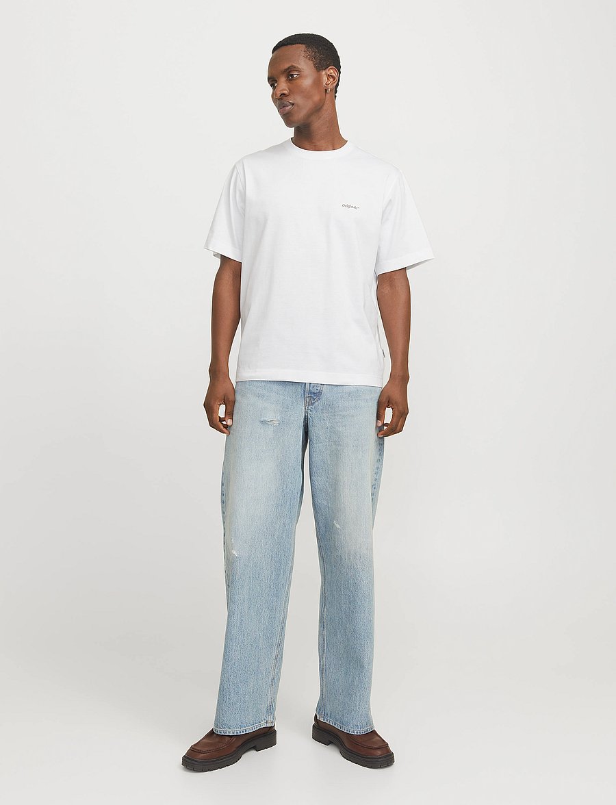 Jack & Jones - JORPAROS EASTER SKETCH TEE SS CREW N LN - kurzärmelig - bright white - 5