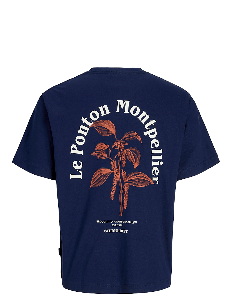 Jack & Jones - JORPAROS EASTER SKETCH TEE SS CREW N LN - kurzärmelig - ocean cavern - 1