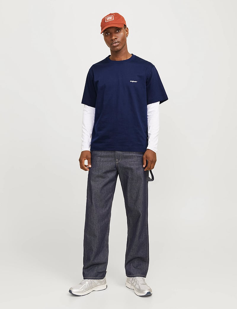 Jack & Jones - JORPAROS EASTER SKETCH TEE SS CREW N LN - kurzärmelig - ocean cavern - 5