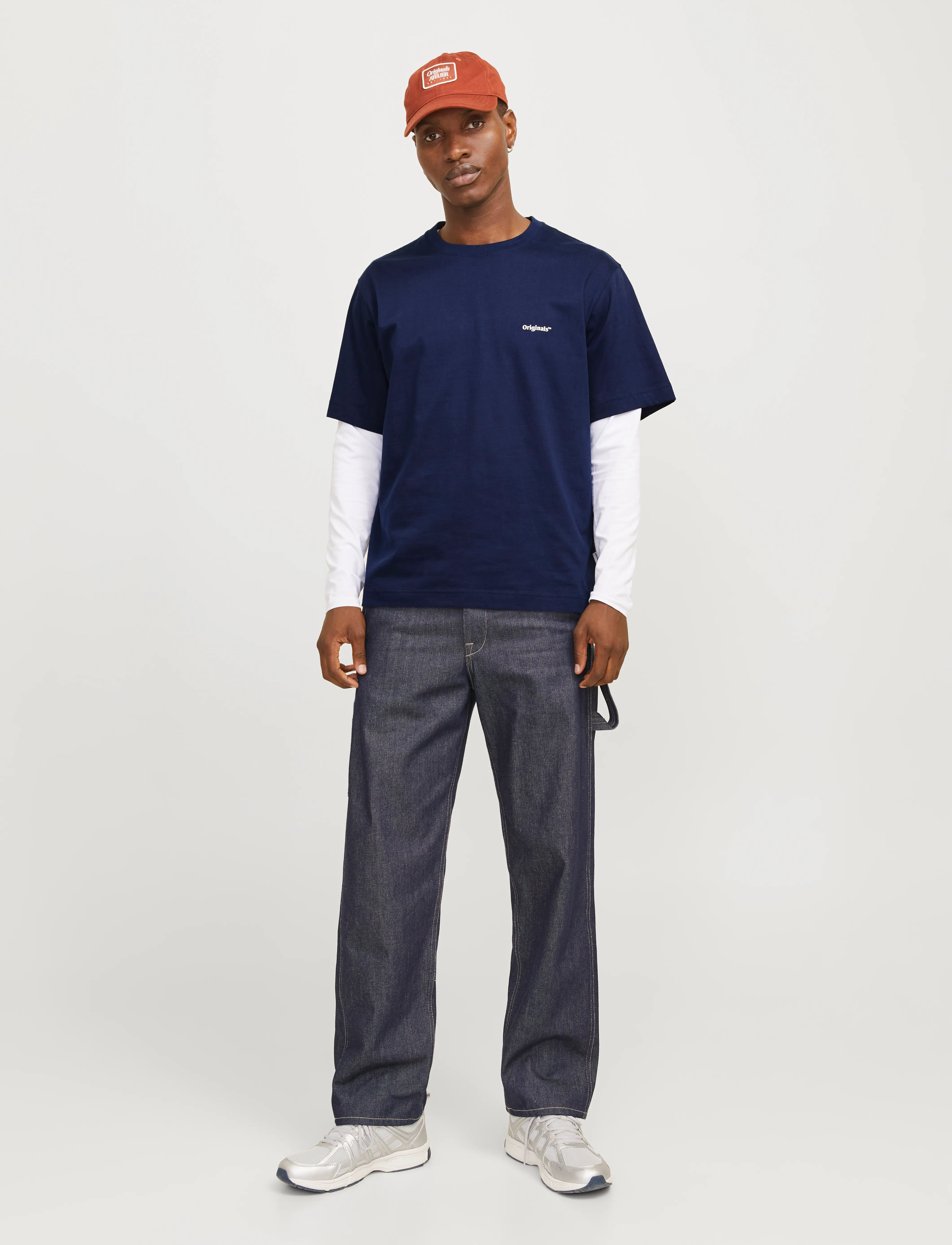 Jack & Jones - JORPAROS EASTER SKETCH TEE SS CREW N LN - laveste priser - ocean cavern - 5
