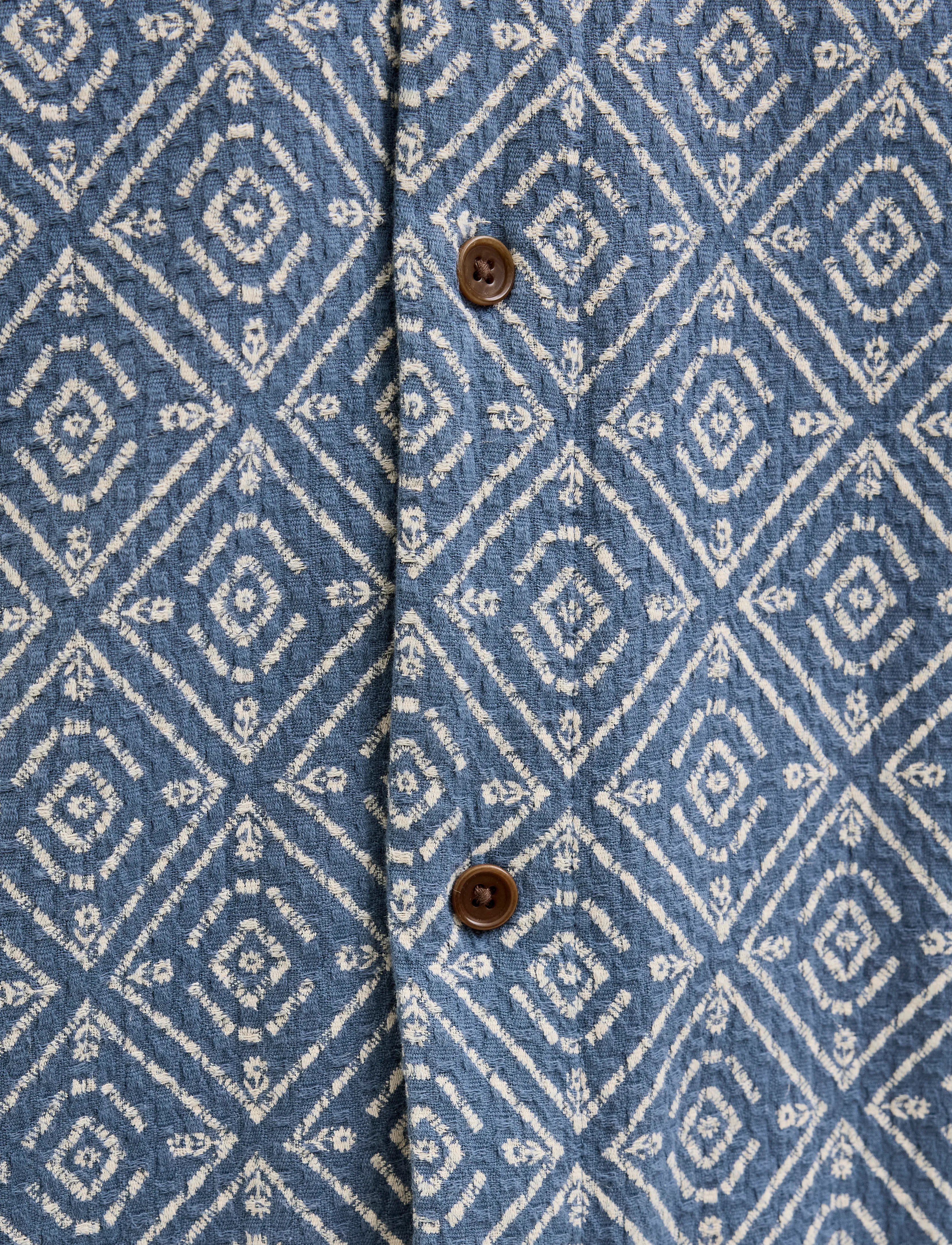 Jack & Jones - JPRBLUVINCENT PRINT RESORT S/S SHIRT SN - bering sea - 5