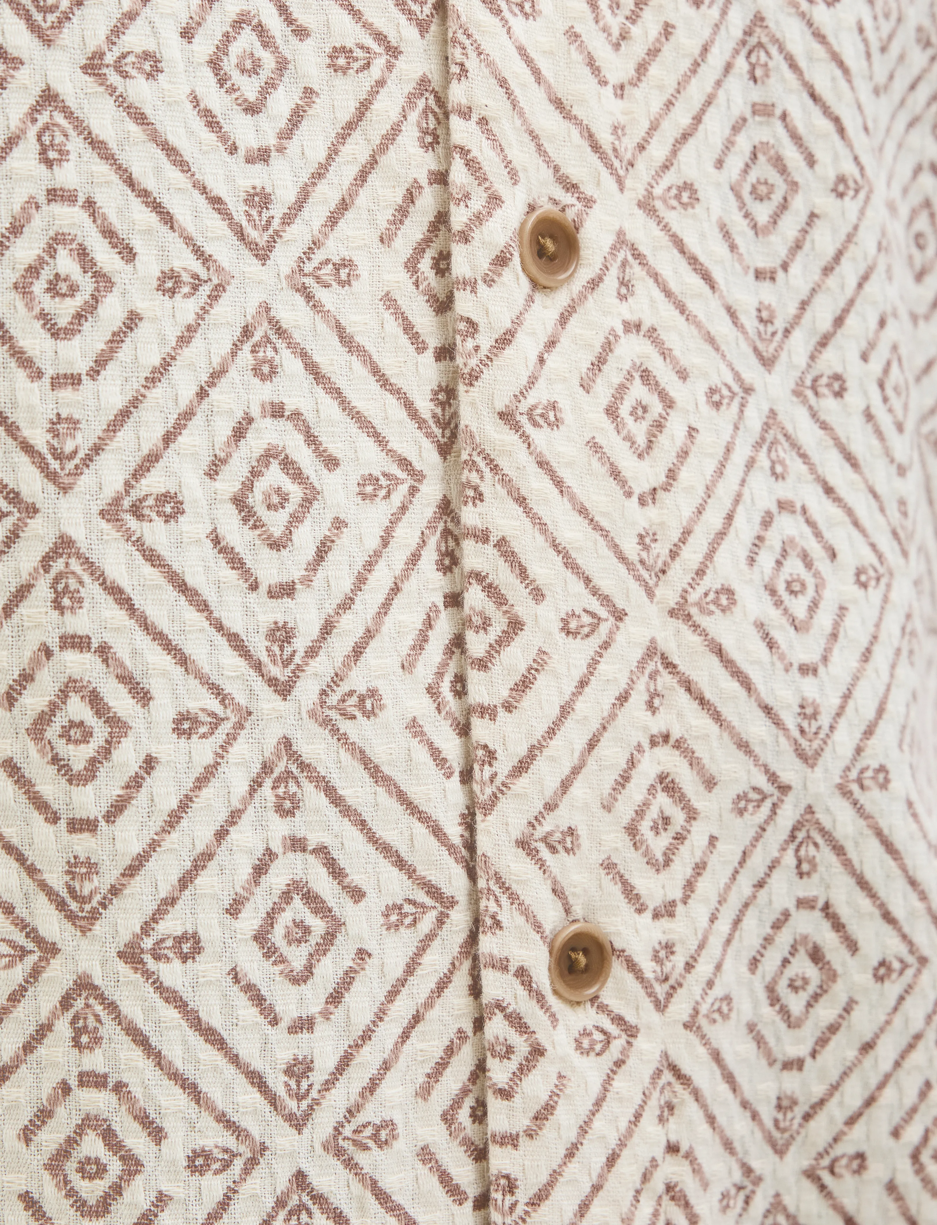 Jack & Jones - JPRBLUVINCENT PRINT RESORT S/S SHIRT SN - stutterma skyrtur - oatmeal - 3