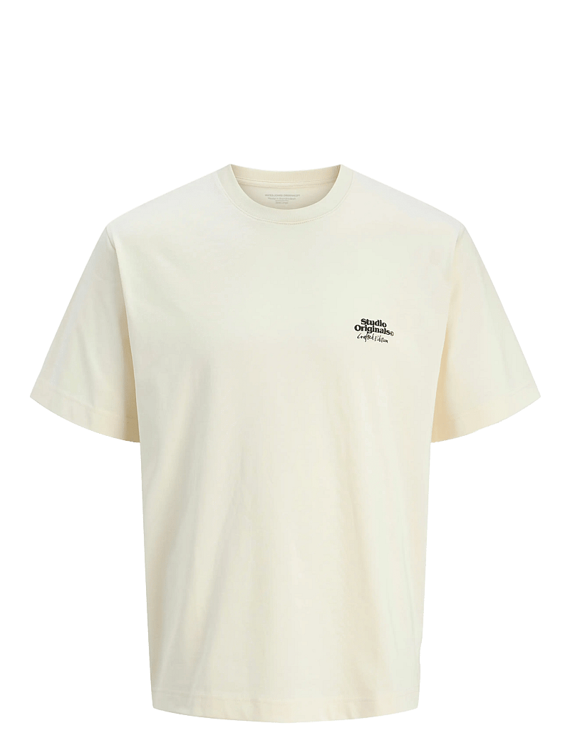 Jack & Jones - JORPAROS ABSTRACT TEE SS CREW NECK - kurzärmelig - antique white - 0