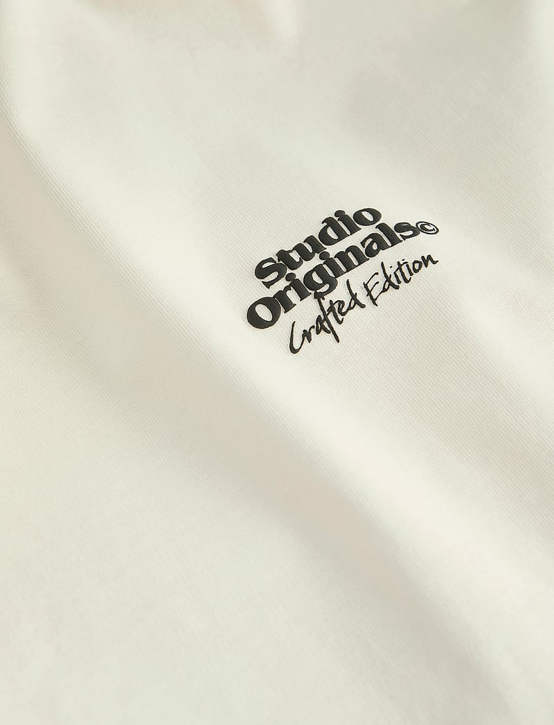 Jack & Jones - JORPAROS ABSTRACT TEE SS CREW NECK - kurzärmelig - antique white - 2