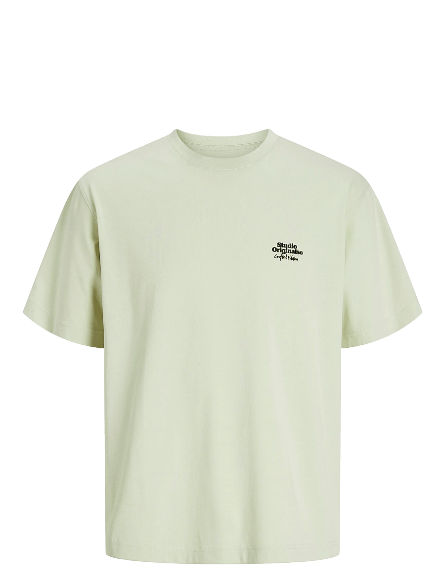 Jack & Jones - JORPAROS ABSTRACT TEE SS CREW NECK - celadon tint - 0