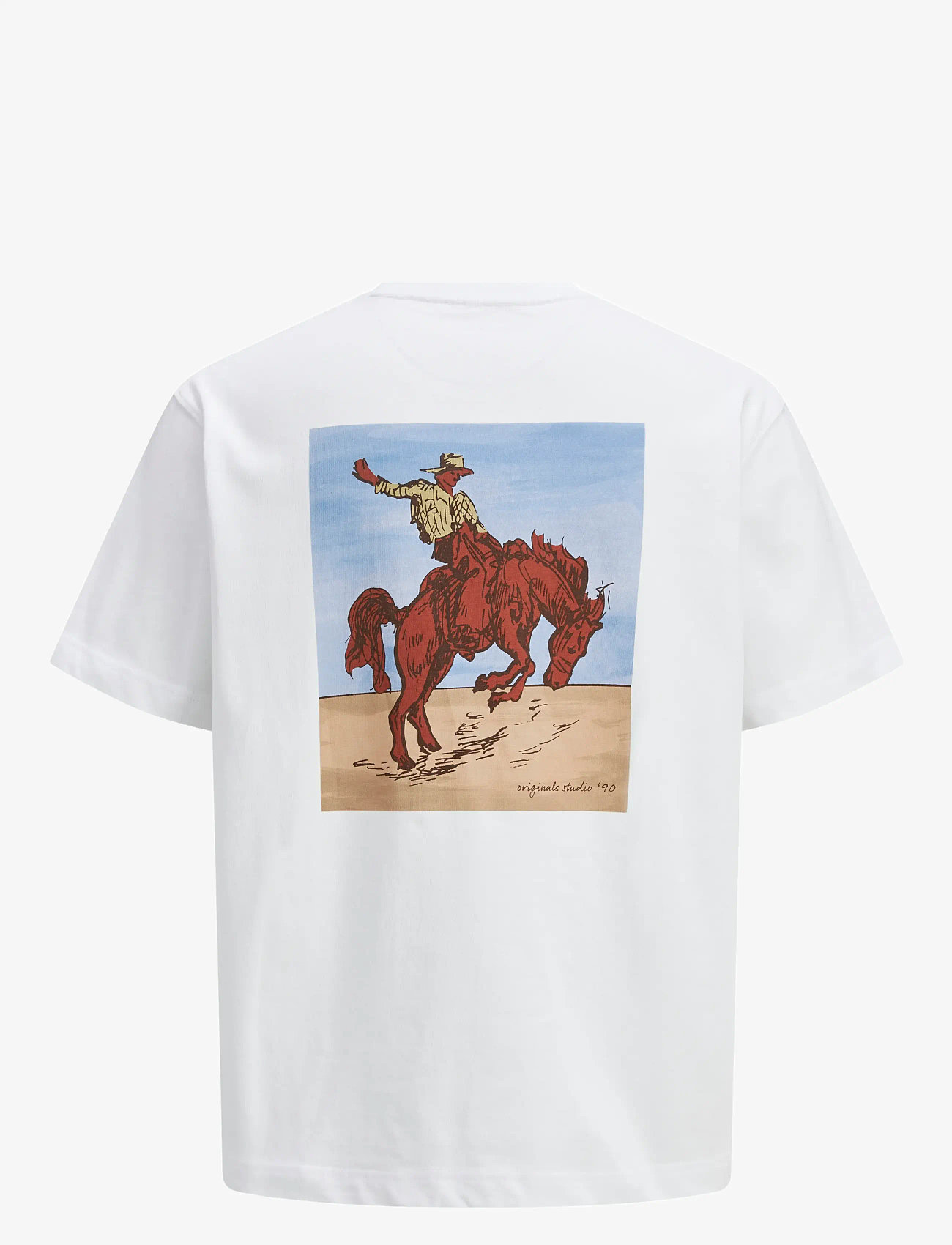 Jack & Jones - JORMARRAKESH BACK TEE SS CREW NECK - t-shirts à manches courtes - bright white - 2