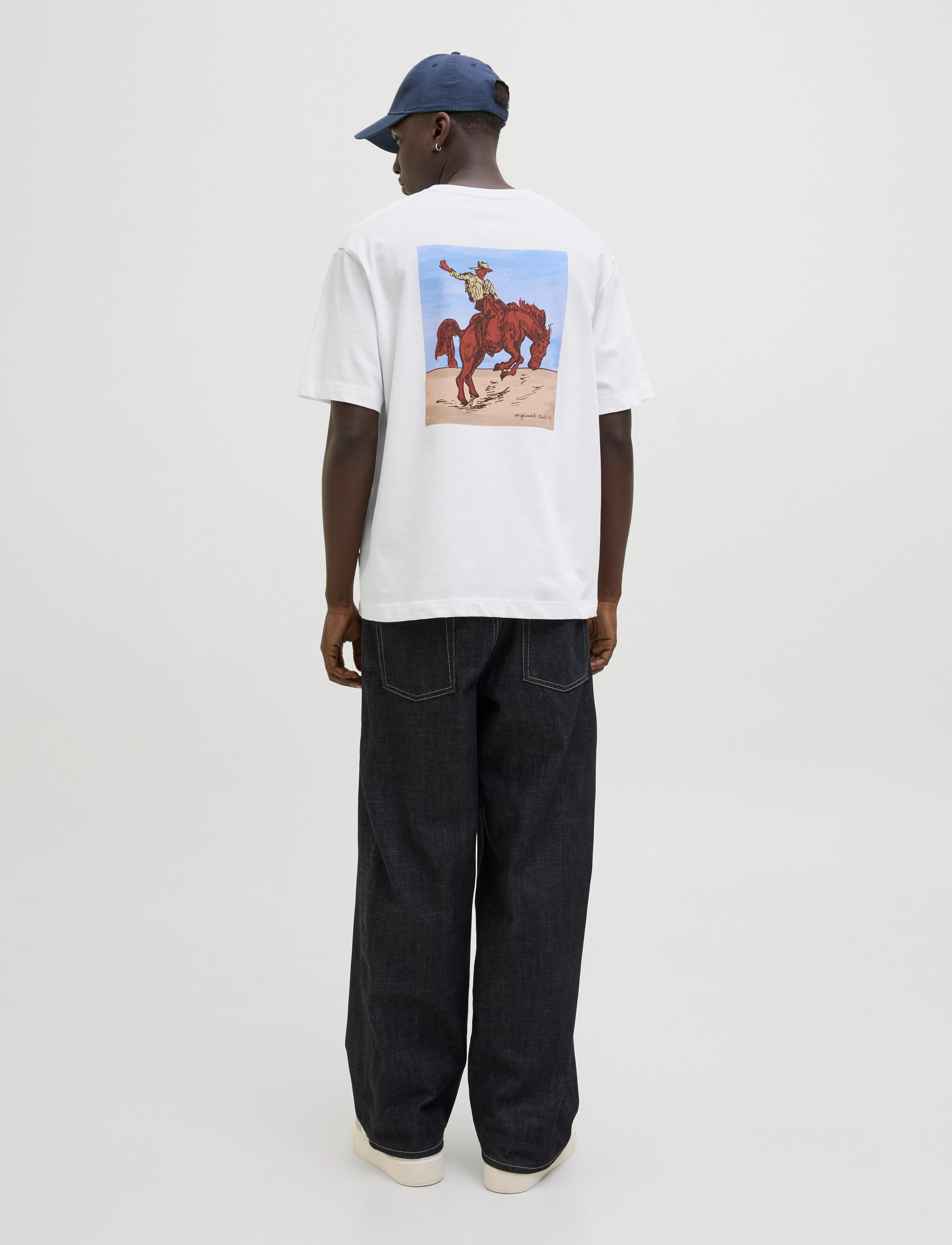 Jack & Jones - JORMARRAKESH BACK TEE SS CREW NECK - bright white - 3