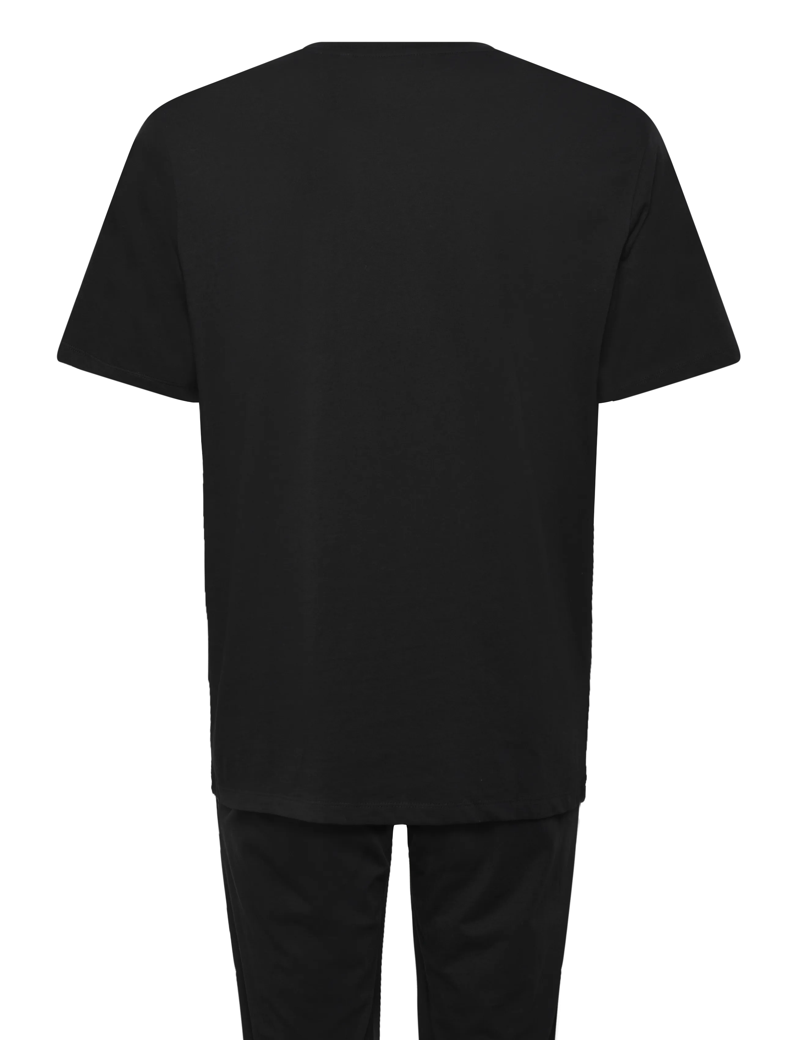 Jack & Jones - JACEVEREST SS TEE AND PANTS SET W - pyjamaoberteile - black - 1