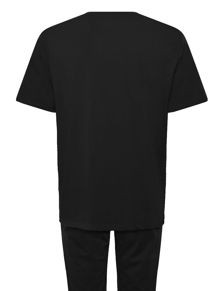 Jack & Jones - JACEVEREST SS TEE AND PANTS SET W - pyjamaoberteile - black - 1