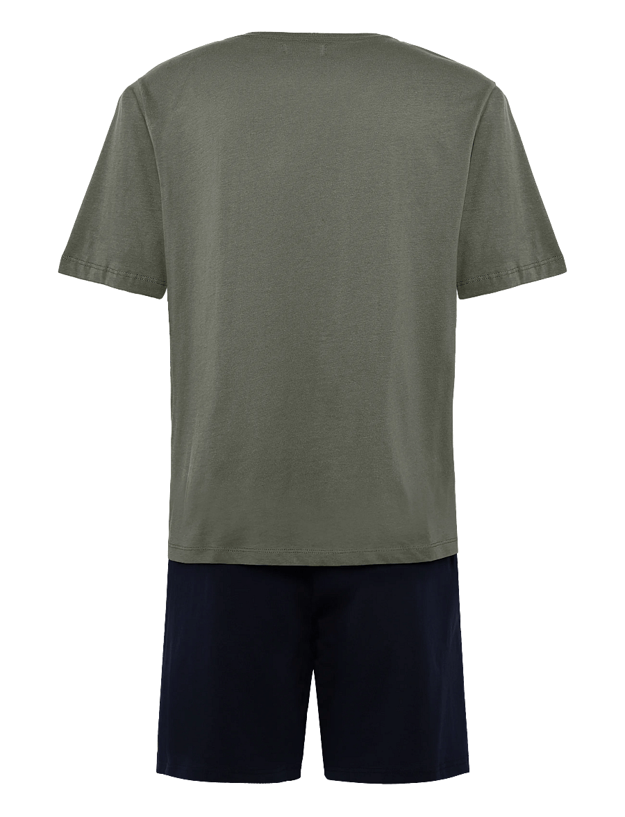 Jack & Jones - JACEVEREST SS TEE AND SHORTS SET W - nattøj sæt - beetle - 2