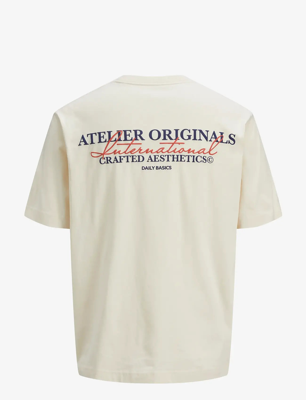 Jack & Jones - JORISLINGTON TYPE TEE SS CREW NECK SN - antique white - 2