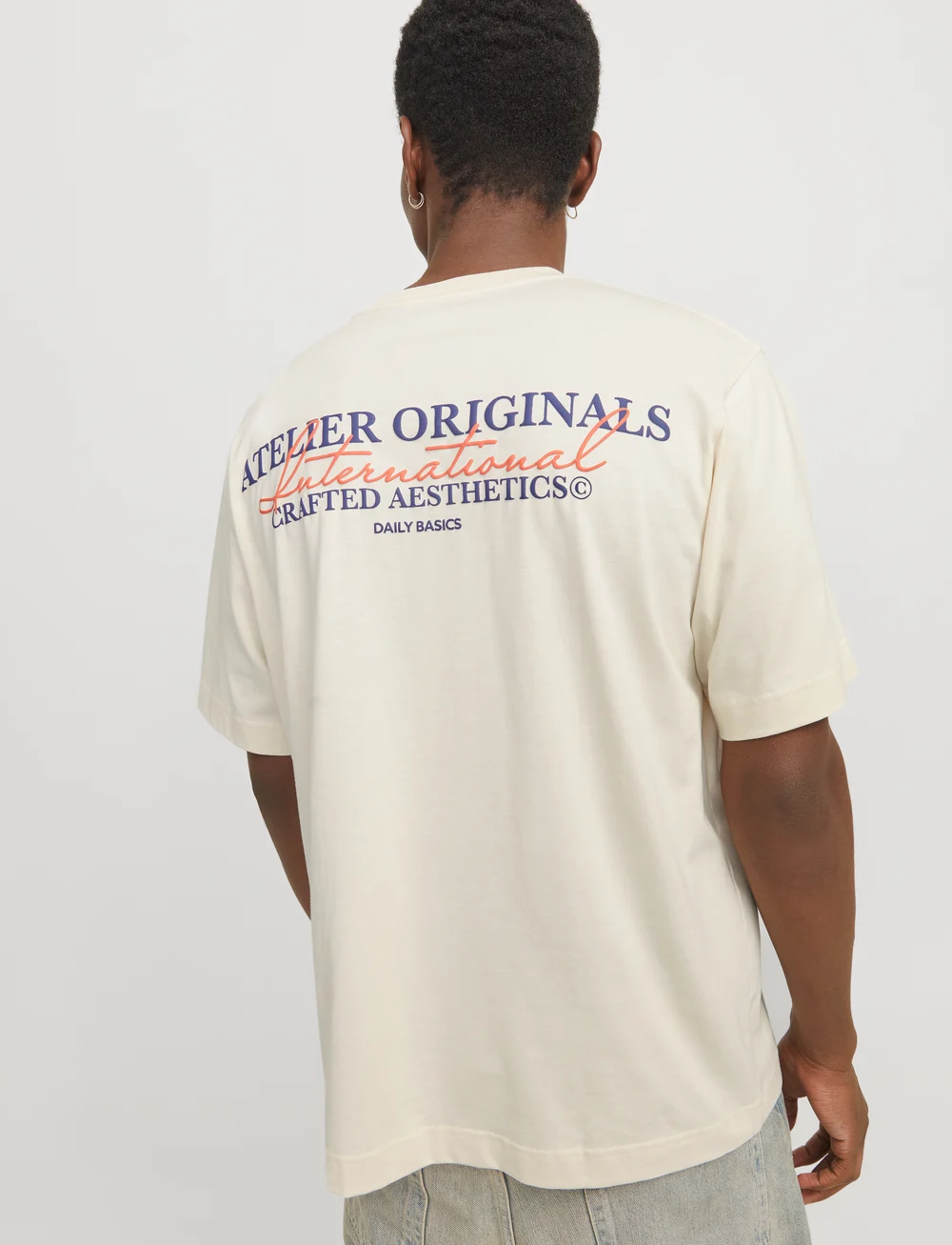 Jack & Jones - JORISLINGTON TYPE TEE SS CREW NECK SN - kurzärmelig - antique white - 5